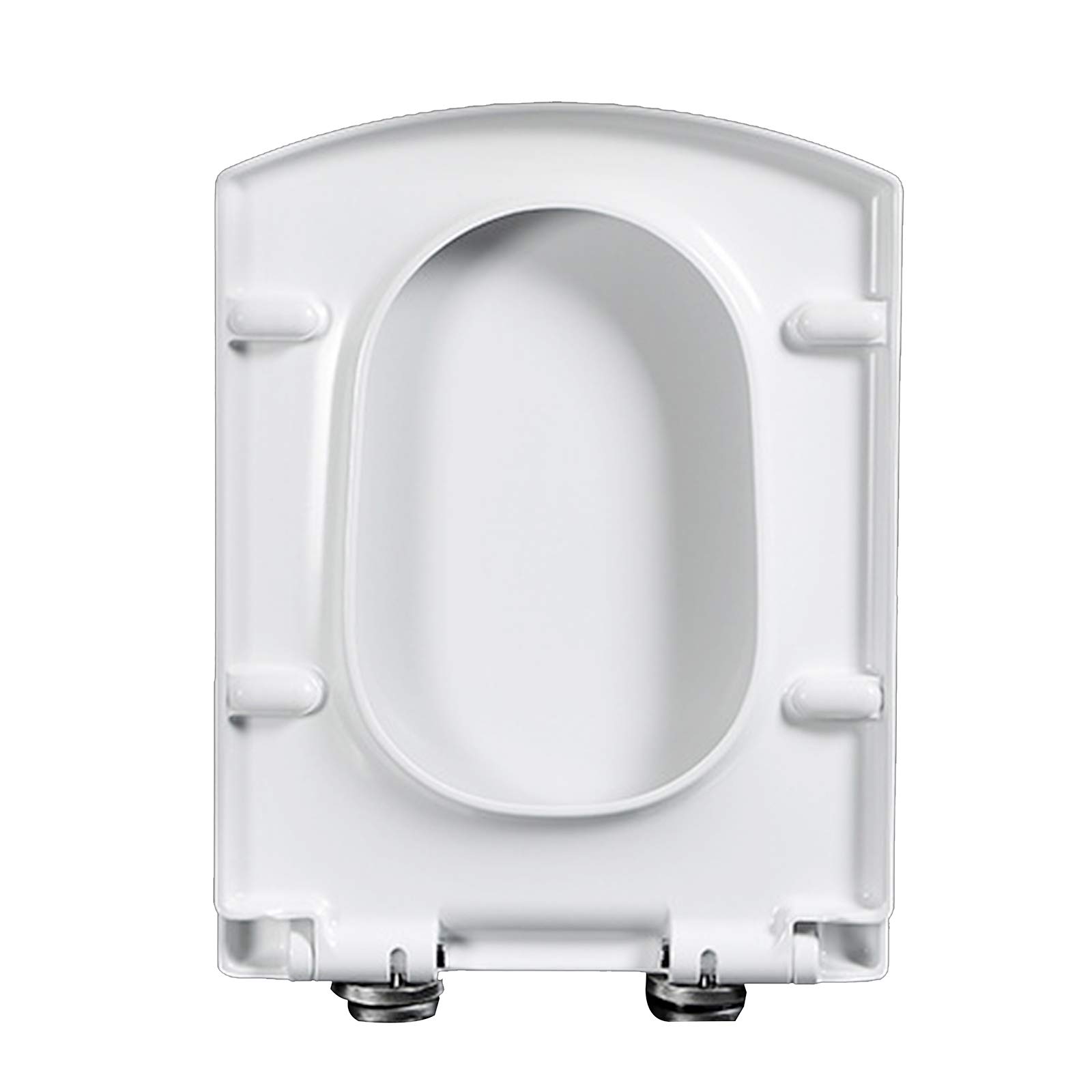 Lazyspace Multifunctional Silent Slow-Close Toilet Seat – Durable Compression & Wear-Resistant Universal Square Design (1-Piece) – Perfect for Home, Office & RV Use