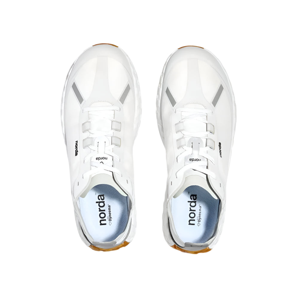 Norda 001 Core Carry Over Trail Running Shoes for Men - Lightweight & Durable White/Gum Design - Perfect for Hiking, Trail Running & Outdoor Adventures