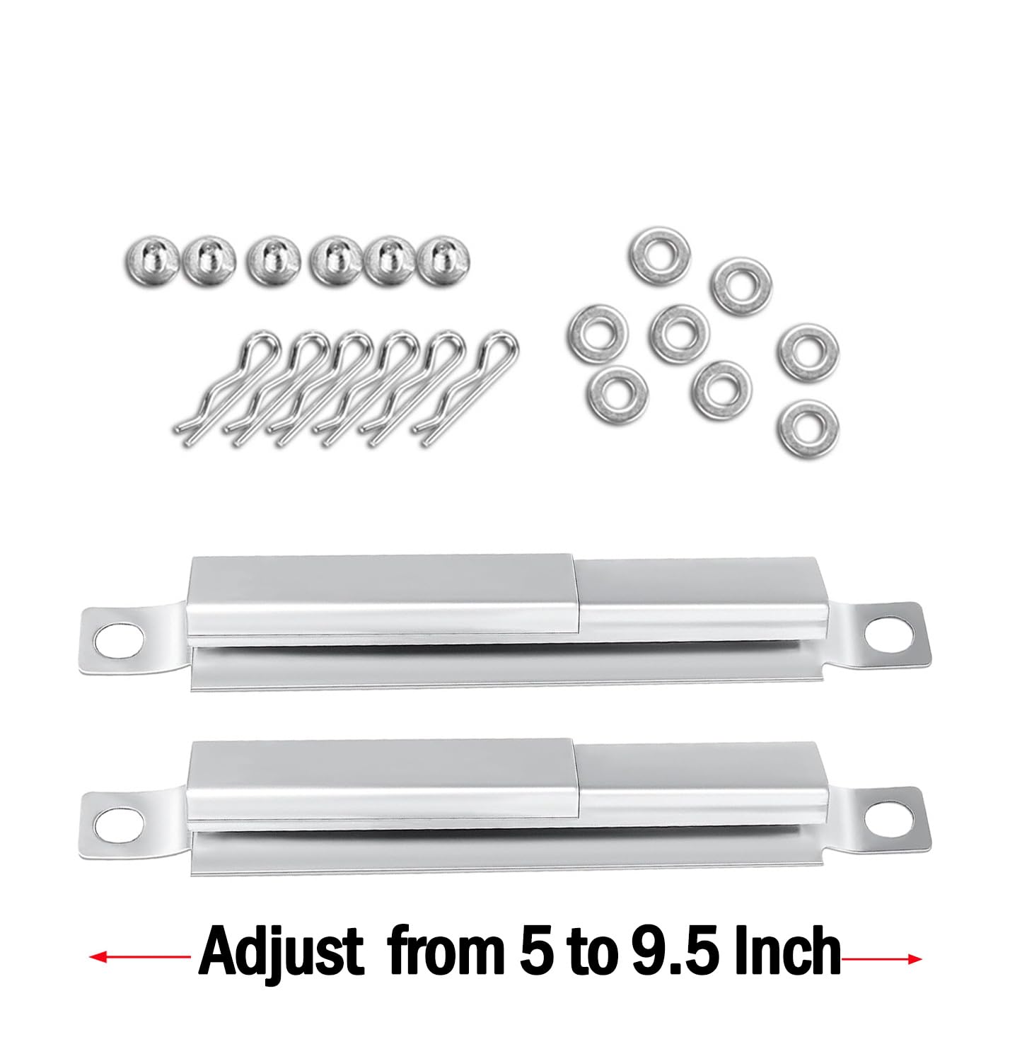 Hisencn 304 Stainless Steel Crossover Tube Replacement for Charbroil Gas Grill - Universal Fit for Most Grills - 4 Pack - Perfect for Backyard BBQs, Camping & Outdoor Cooking
