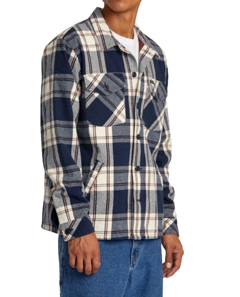 RVCA Men's Shirt Jacket - Lightweight Casual Button-Up for Outdoor & Streetwear | Perfect for Hiking, Travel, and Everyday Wear