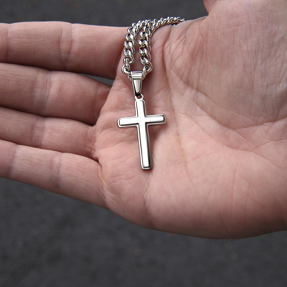 Cross Necklace for Son - Meaningful Gift from Mom | Religious Jewelry for Boys, Teens & Men - Perfect for Birthdays, Graduation & Special Occasions