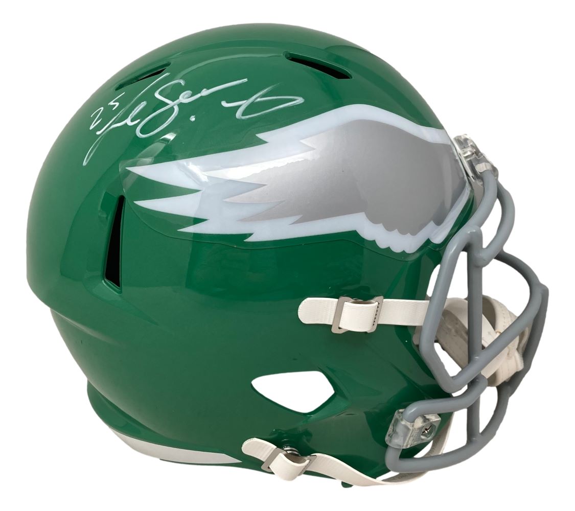 LeSean McCoy Autographed Philadelphia Eagles Kelly Green Full-Size Replica Helmet with PSA/DNA COA - Perfect for Eagles Fans, Sports Memorabilia Collectors & Game Room Decor