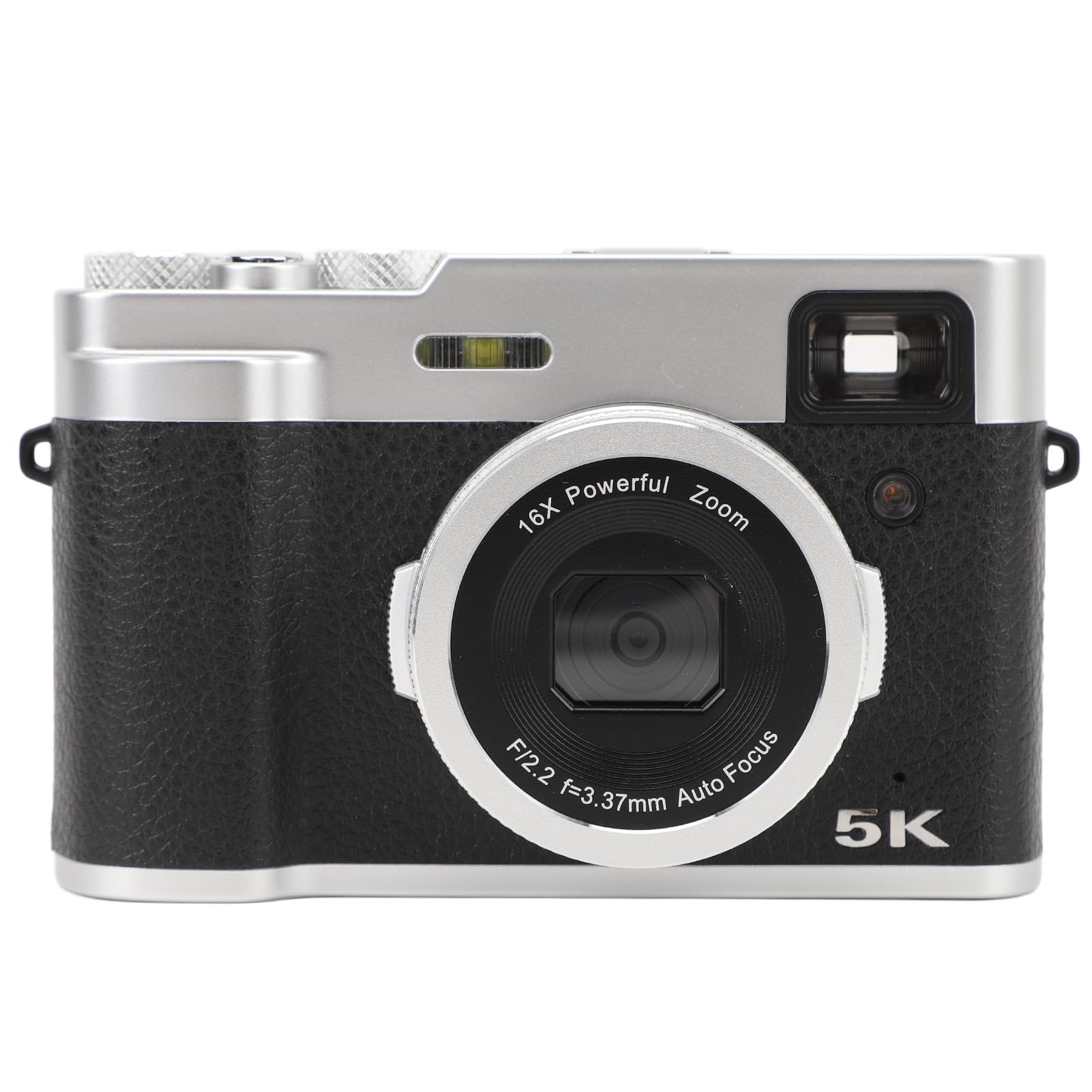 5K Digital Camera for Photography & Vlogging - 48MP Autofocus Dual Lens Camera with Viewfinder, 16X Zoom, Compact Travel Camera with Webcam Function (Black) - Perfect for YouTube Content Creation, Travel Blogging & Live Streaming