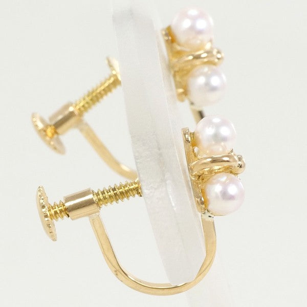 18K Yellow Gold Pearl Earrings for Women - Classic Elegant Jewelry Gift for Wedding, Anniversary & Special Occasions