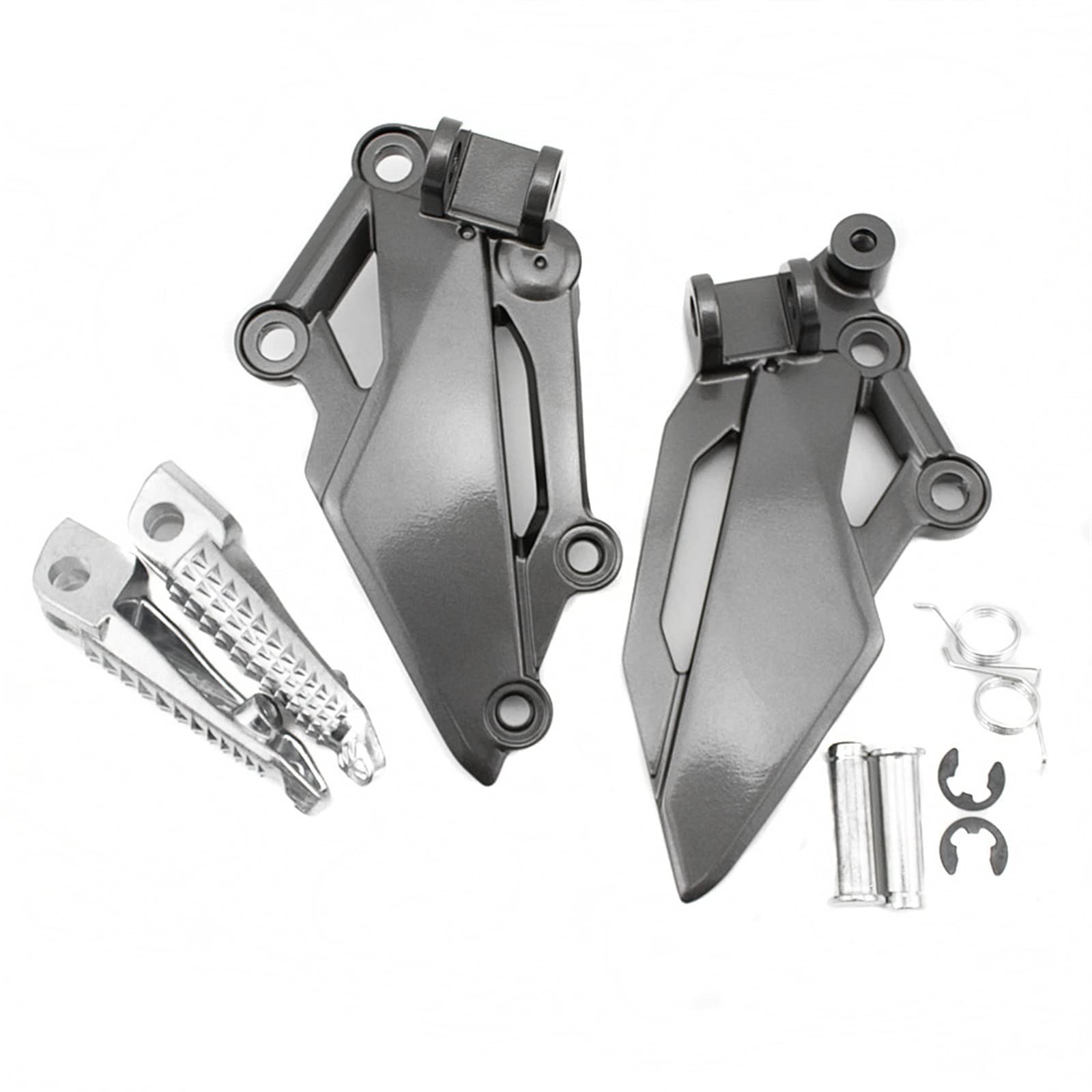 Kawasaki Z250 Z300 EX300 EX250R Ninja 300 VERSYS 250 300 Motorcycle Foot Pegs - Left & Right Front Footrest Pedal Replacement Upgrade Accessories (Color A) - Perfect for Commuting, Touring & Off-Road Riding