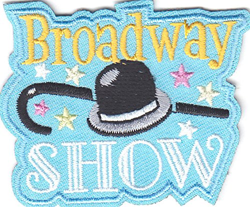 BROADWAY SHOW Iron On Embroidered Patch - Acting, Theater, Drama Costume Accessory for Actors & Actresses | Perfect for Costumes, Jackets, Bags & DIY Crafts