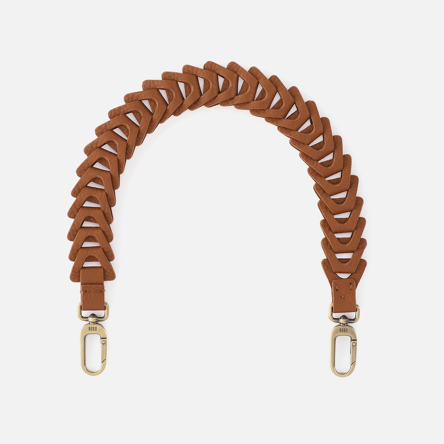 Petty Leather Link Strap in Pebbled Leather - Warm Honey Color | Adjustable Bracelet for Women | Perfect for Casual Wear, Office & Date Nights