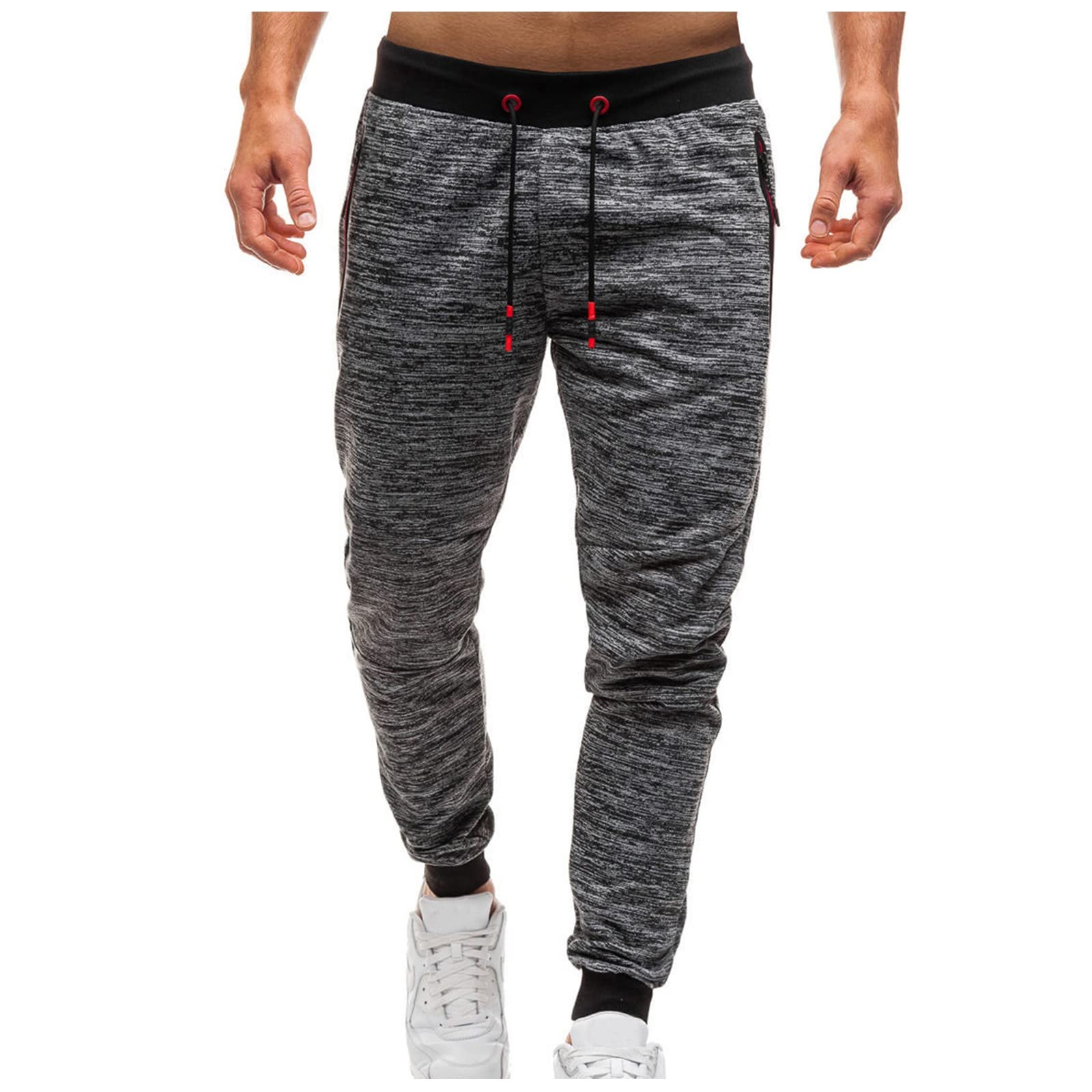 JUNGE Men's Cotton Cargo Sweatpants - Casual Joggers with Drawstring for Sports & Athletic Wear | Perfect for Gym, Running, and Everyday Comfort