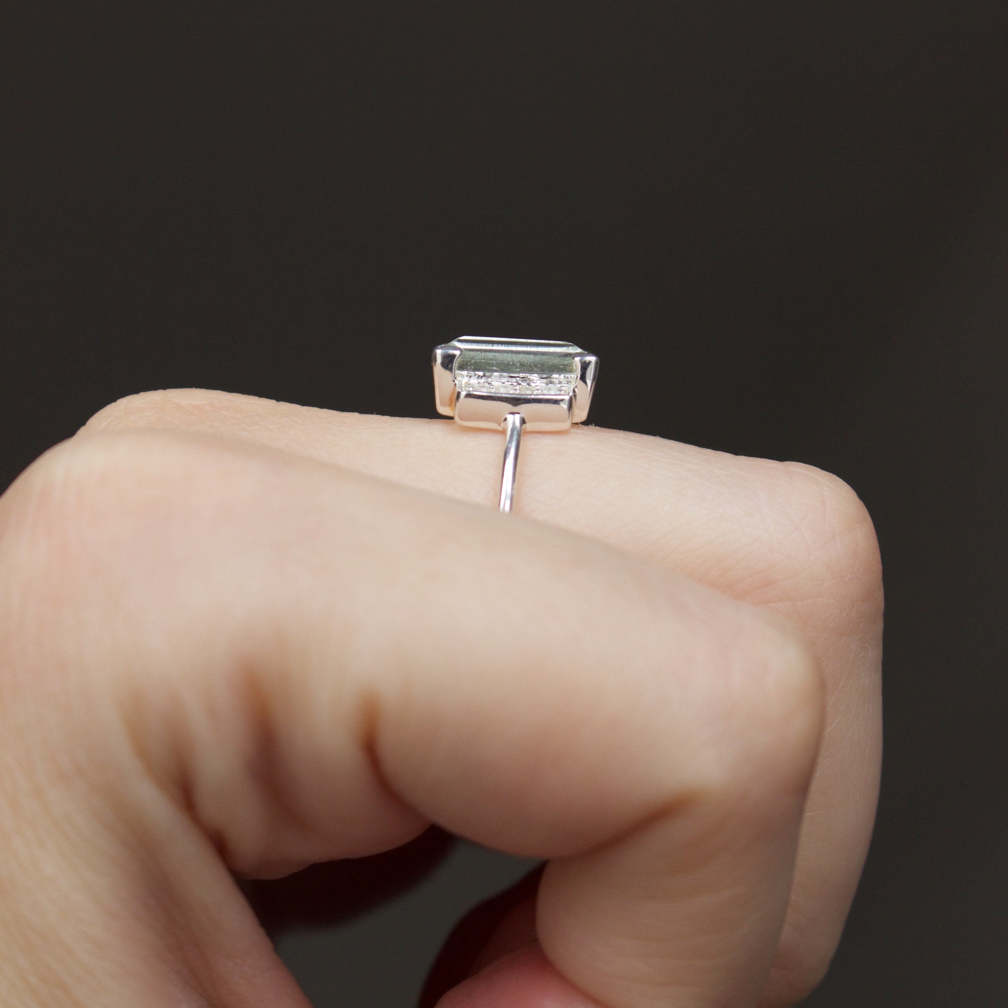 Georgia Green Amethyst & White Topaz Ring - Elegant Sterling Silver Jewelry for Women, Perfect for Weddings, Anniversaries & Special Occasions
