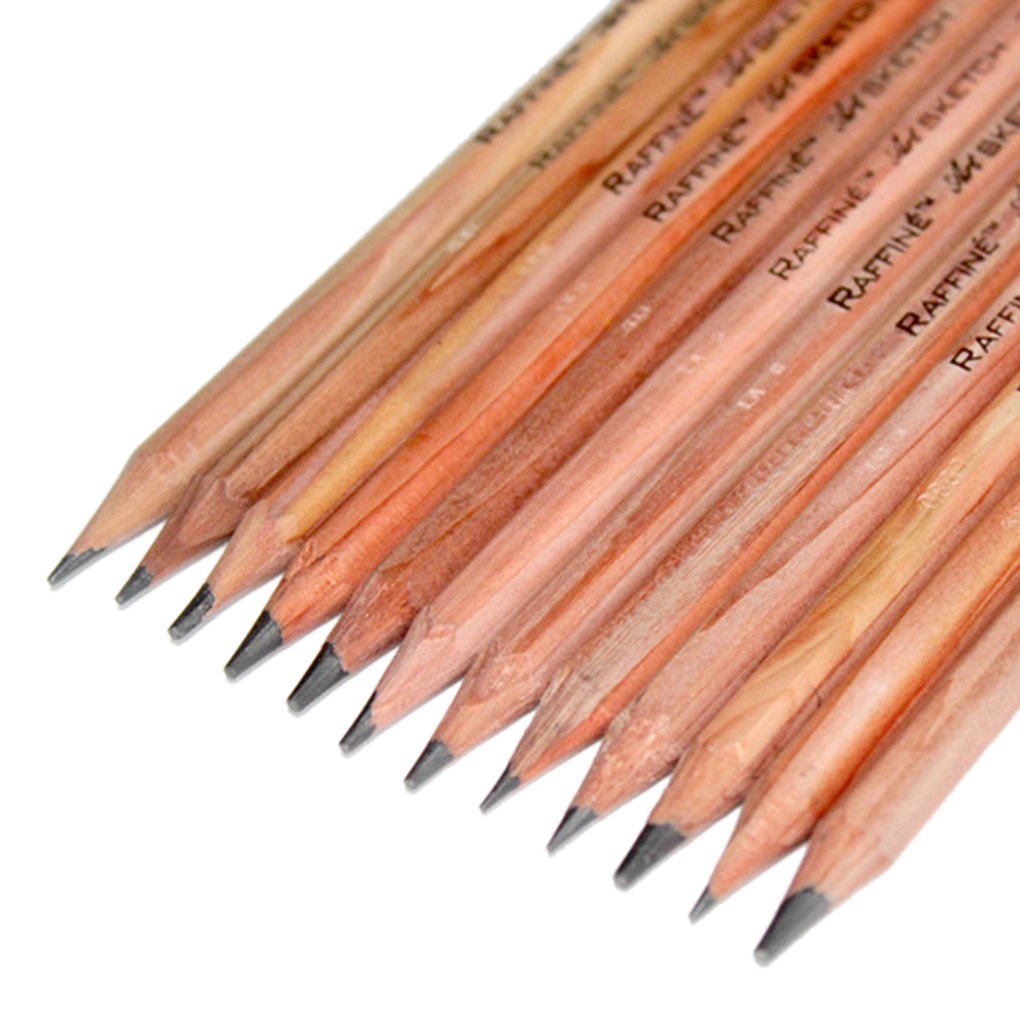 Starsource 12-Piece Sketching Kit with Wooden Pencils & Tin Box - Perfect for Beginners & Artists