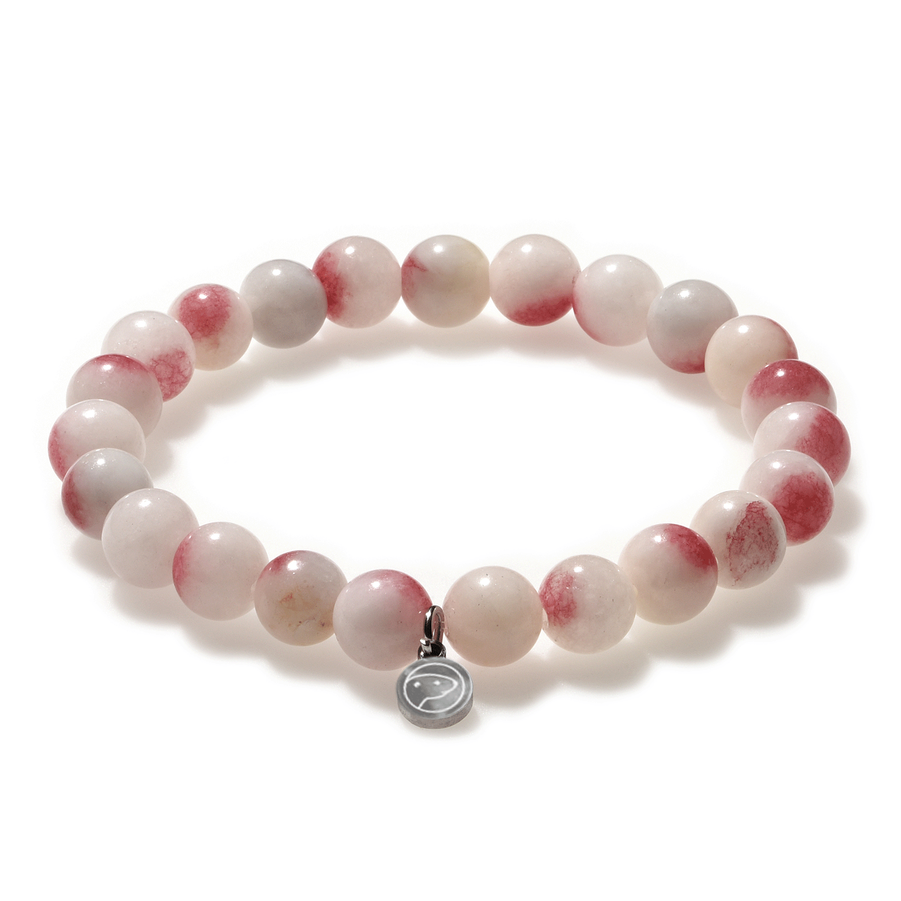 Natural Peach Jade Stone Bracelet for Women - Healing Crystal Jewelry for Meditation, Yoga & Positive Energy