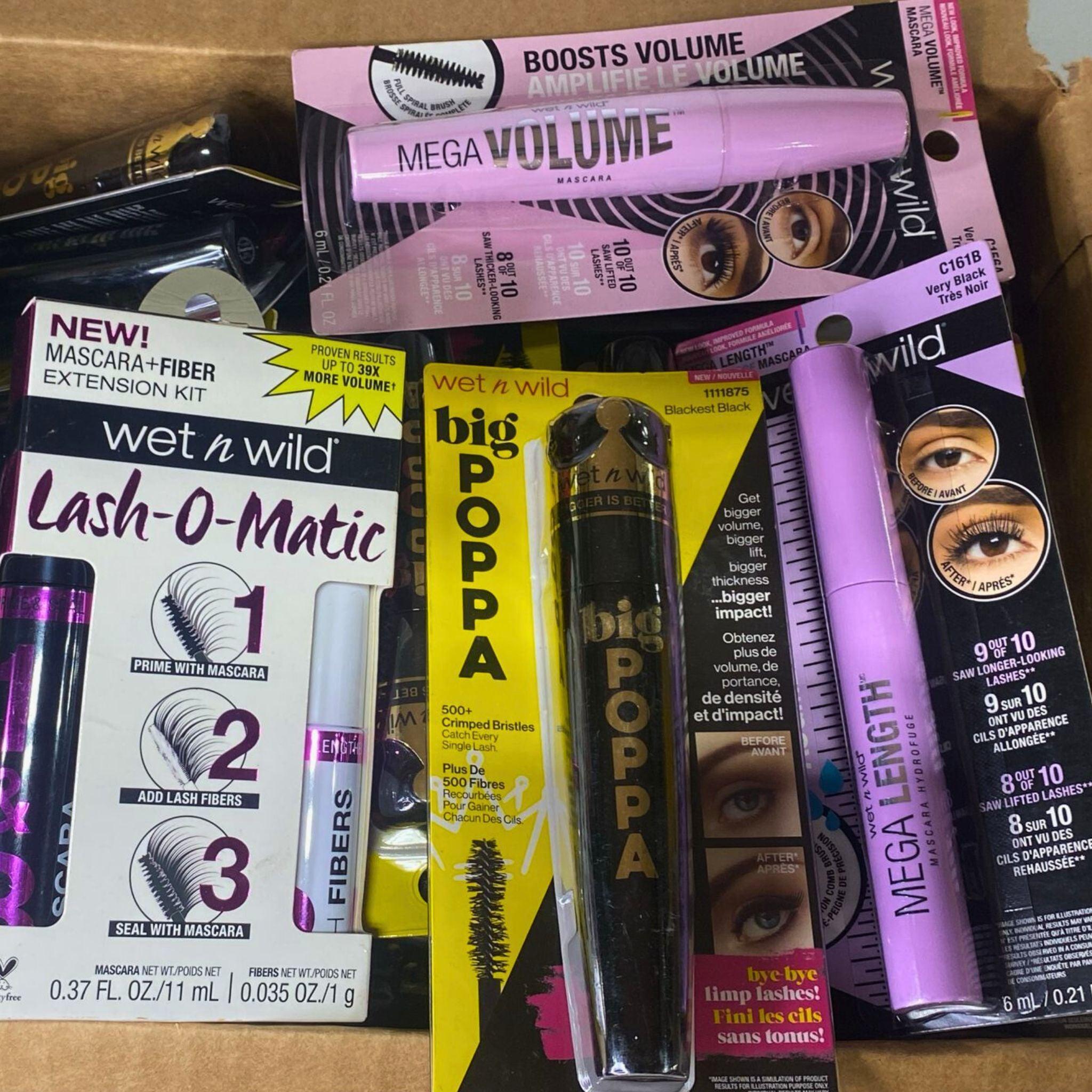 Wet n Wild Mascara Variety Pack - 55 Piece Bulk Set for Volume & Length | Perfect for Professional Makeup Artists & Daily Beauty Routine