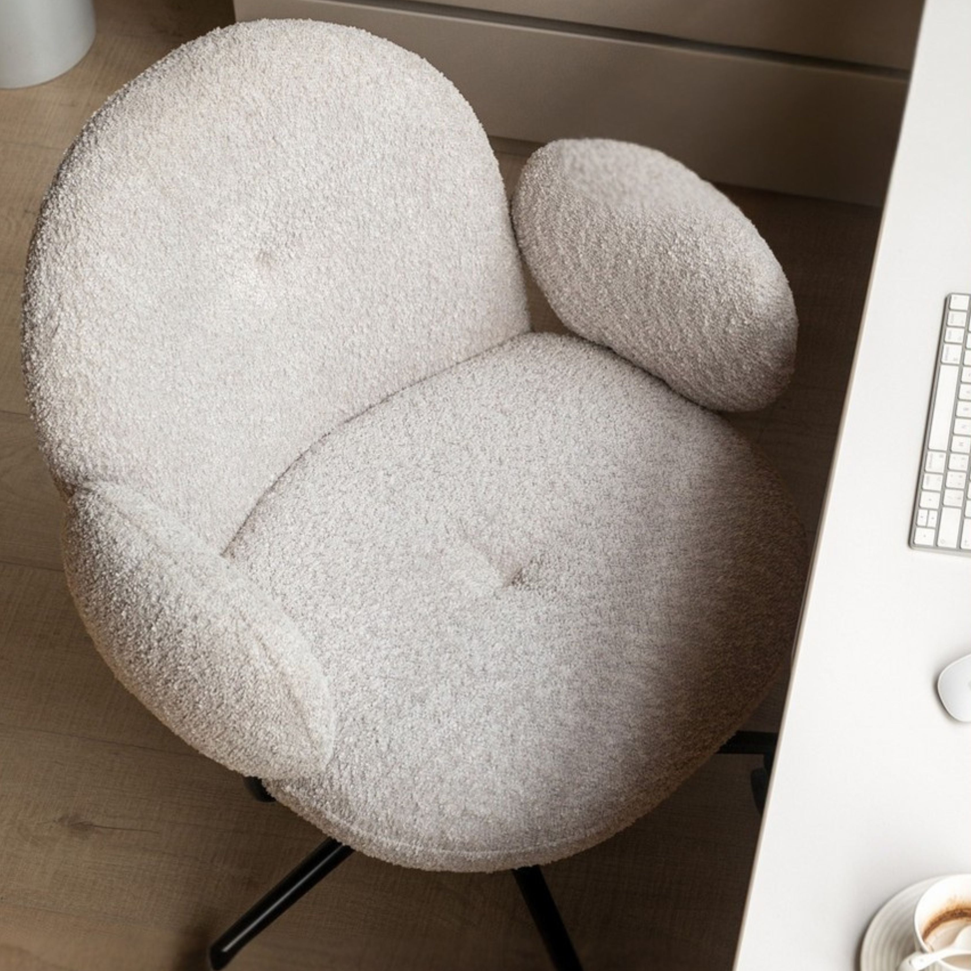 Ergonomic Office Chair with Adjustable Height - Comfortable Computer Desk Chair for Home & Work - Perfect for Long Hours Sitting, Gaming, and Remote Work