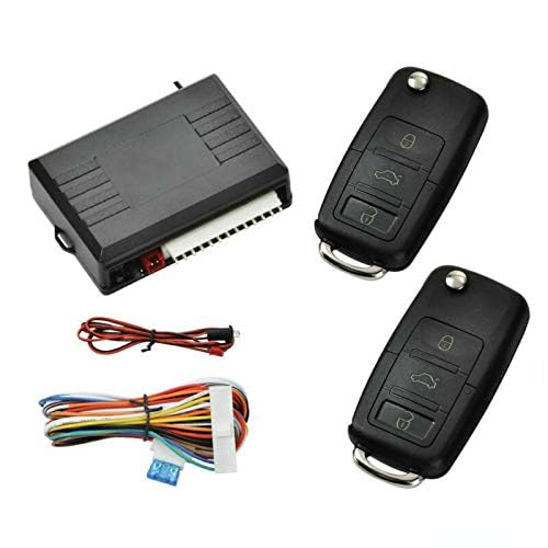 Universal Car Remote Keyless Entry System - Central Door Lock Kit with Control Box & 2 Replacement Remotes | Easy Installation for Vehicle Security Upgrade | Perfect for Car Door Lock Replacement & Keyless Entry Enhancement