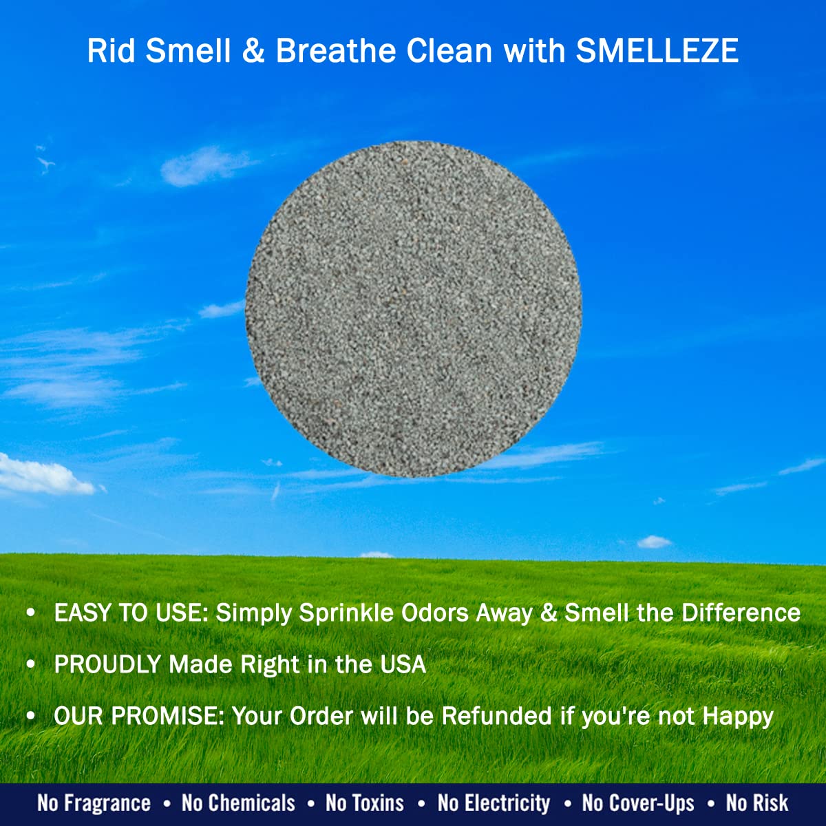 Smelleze Natural Medical Odor Eliminator - 2 lb Granules for Sickroom & Medical Stench Removal | Hospital, Nursing Home & Home Care Deodorizer | Long-Lasting Odor Neutralizer for Medical Facilities & Patient Rooms
