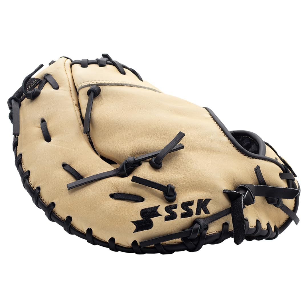 SSK Z5 Craftsman Baseball First Base Mitt – 12” to 13” Sizes – Right & Left Hand Throw – Premium Leather Glove for Baseball Players – Perfect for Practice, Games & Training