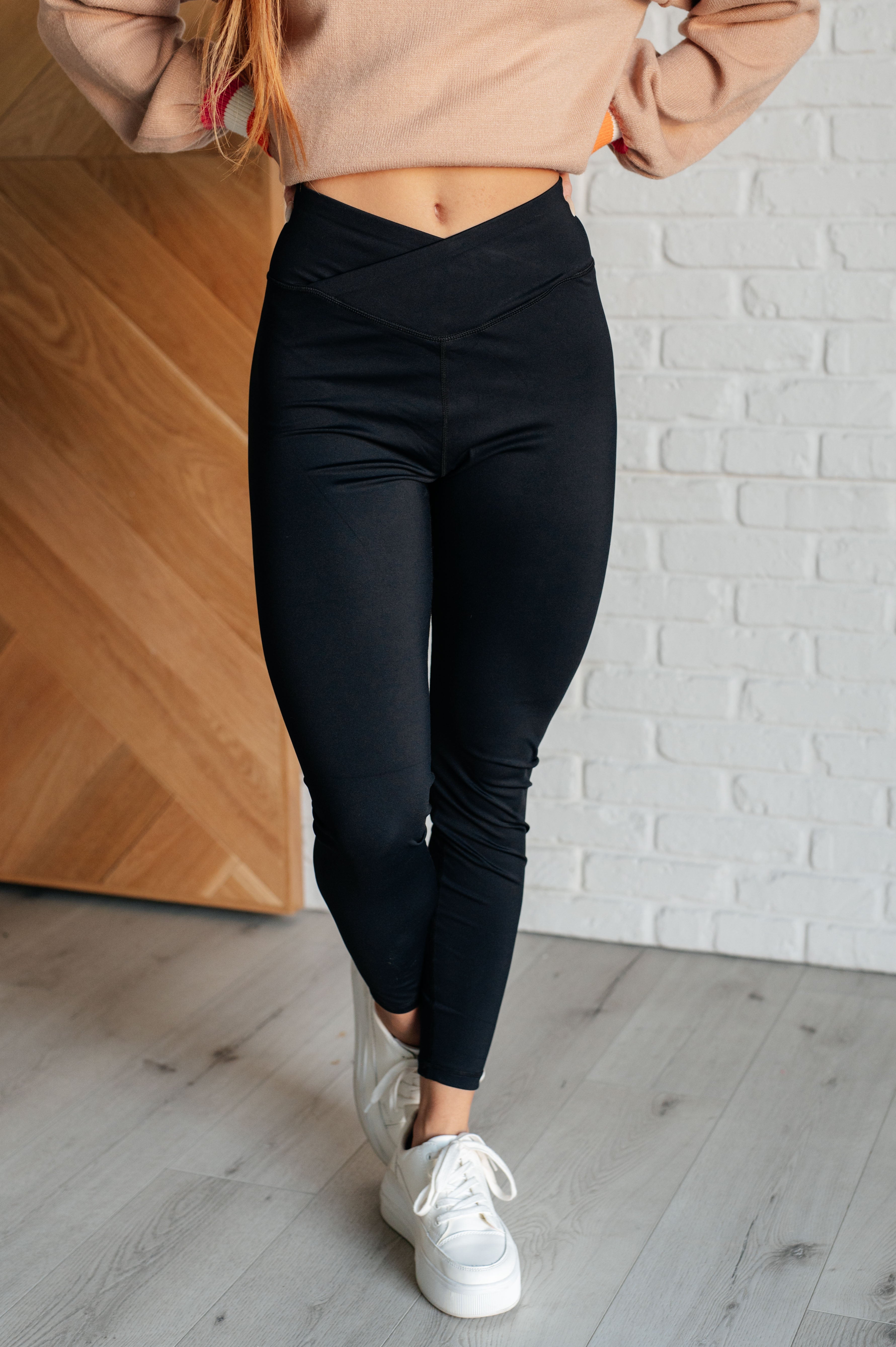 Do The Most V Front Leggings - High Waisted Yoga Pants for Women, Tummy Control Workout Leggings - Perfect for Yoga, Gym, Running & Lounge Wear