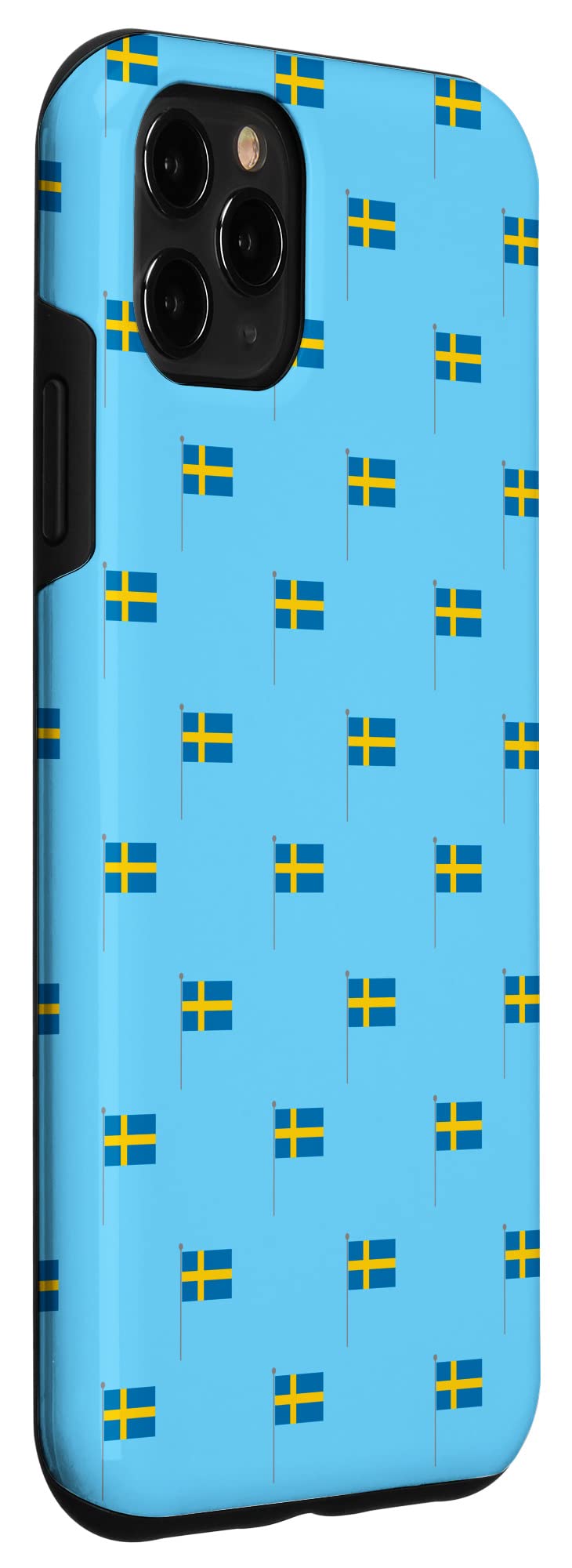 iPhone 11 Pro Max Case - Swedish Flag Design with National Symbol - Sverige Pride Phone Cover for Apple iPhone 11 Pro Max - Perfect for Travel, Gifts & Showing National Pride