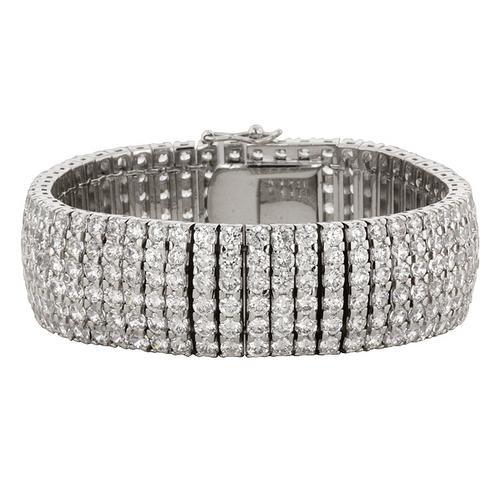 Elegant Cubic Zirconia Formal Bracelet for Women - Perfect for Weddings, Parties & Evening Events | Dainty & Sparkling Jewelry Gift