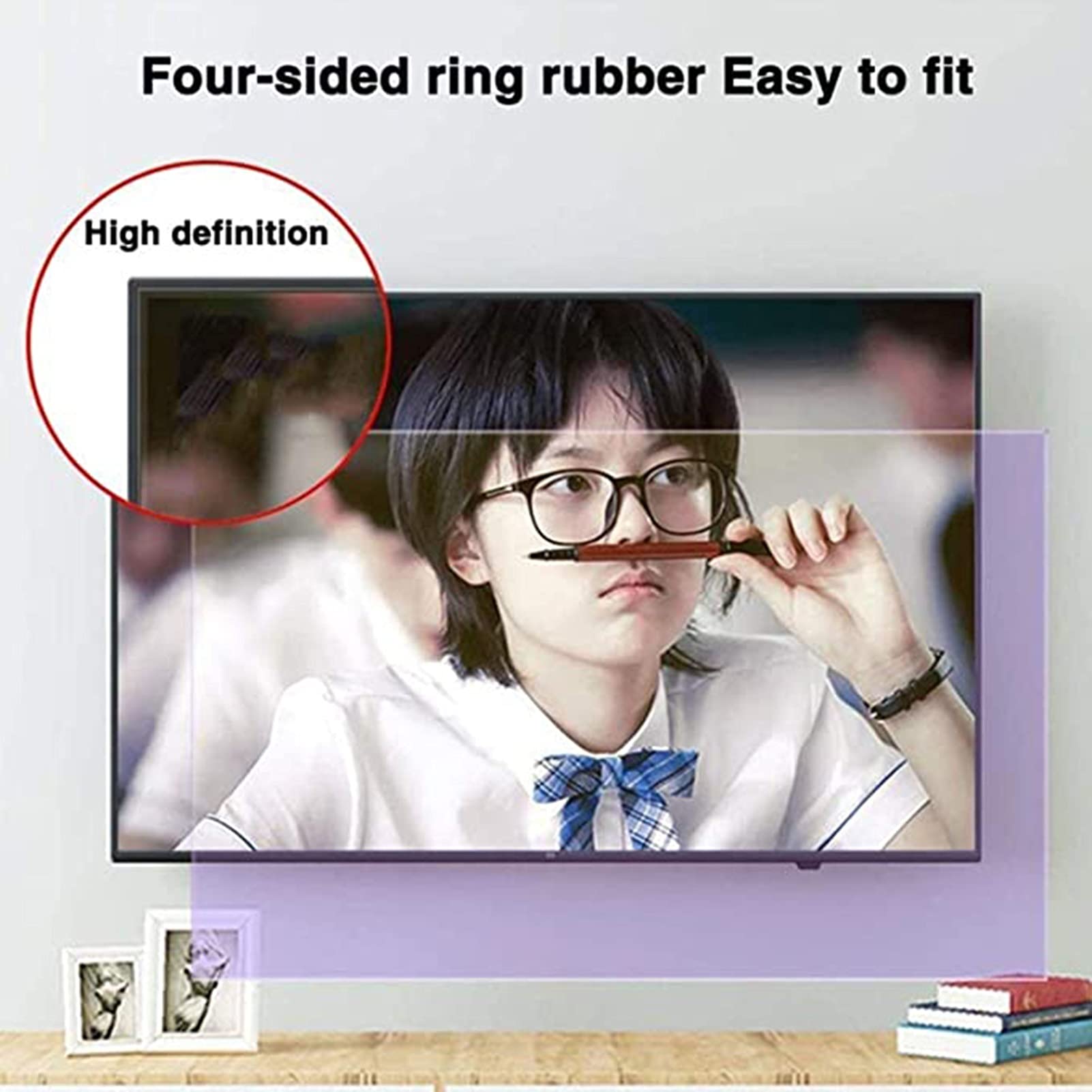 Anti-Glare Screen Protector for 27-75 Inch Computer Monitors | HD PET Film with Anti-Blue Light & Anti-Reflective Coating (47 Inch/1044x590mm) - Perfect for Office, Gaming & Home Theater Use