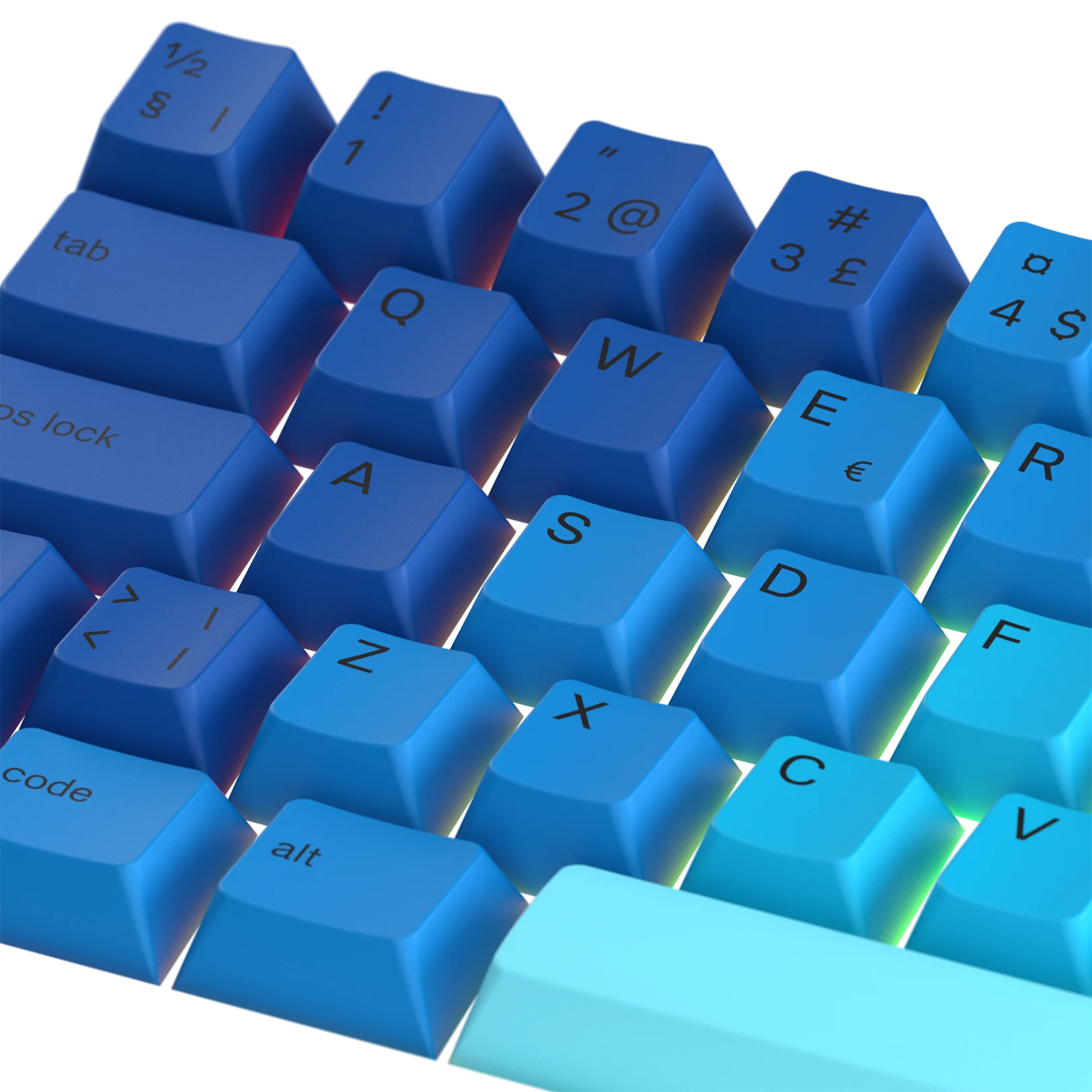 Ocean Nordic Keycaps - PBT Dye-Sublimation Keycap Set for Mechanical Keyboards (Cherry MX Compatible) - Perfect for Gaming, Typing & Custom Keyboard Builds