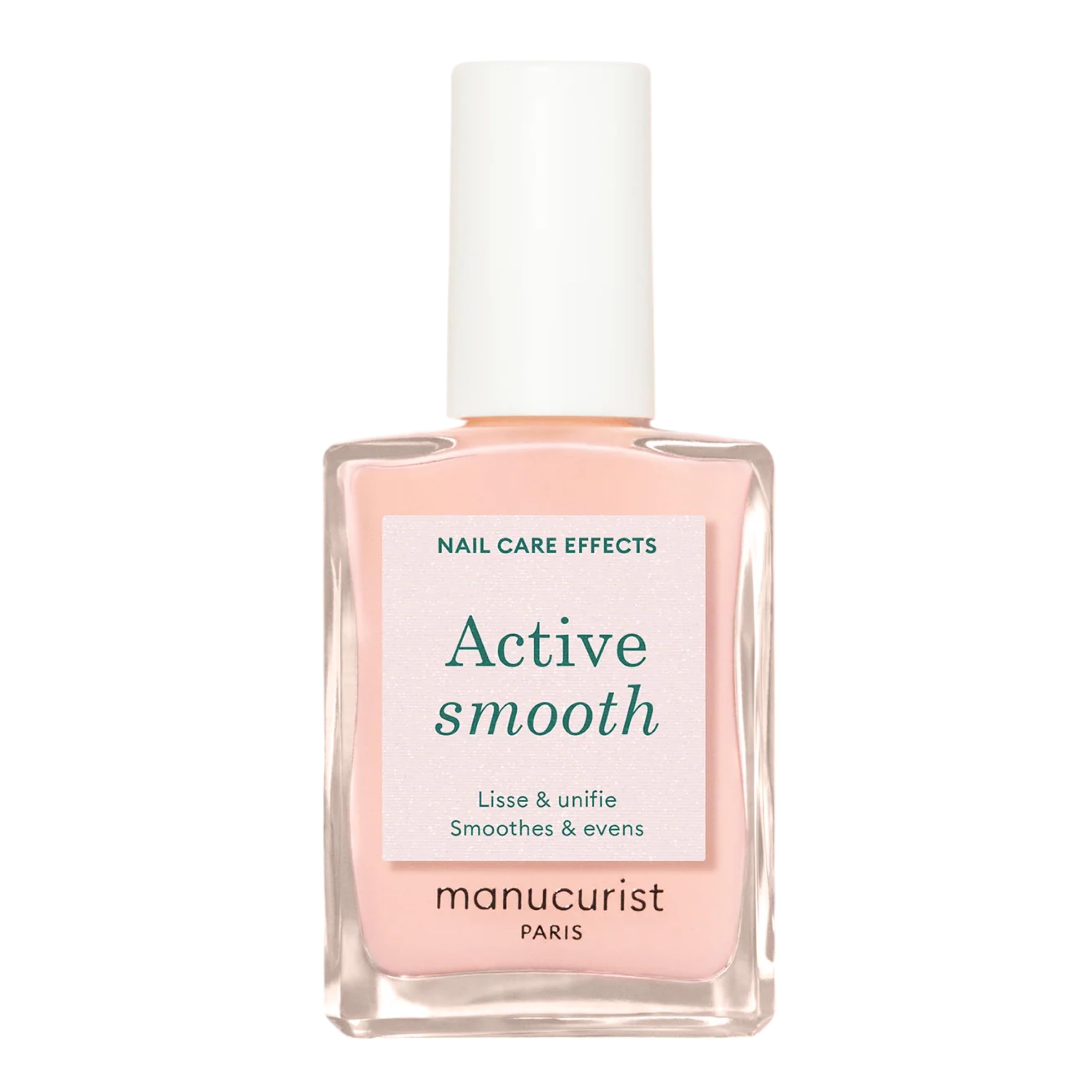 Manucurist Active Smooth™ 2-in-1 Nail Concealer Polish & Care - Nude Nail Strengthener, Growth Treatment & Ridge Filler - No UV Lamp Required - Natural Looking Nail Polish for Healthy Nails - Perfect for Everyday Wear, Work & Special Occasions