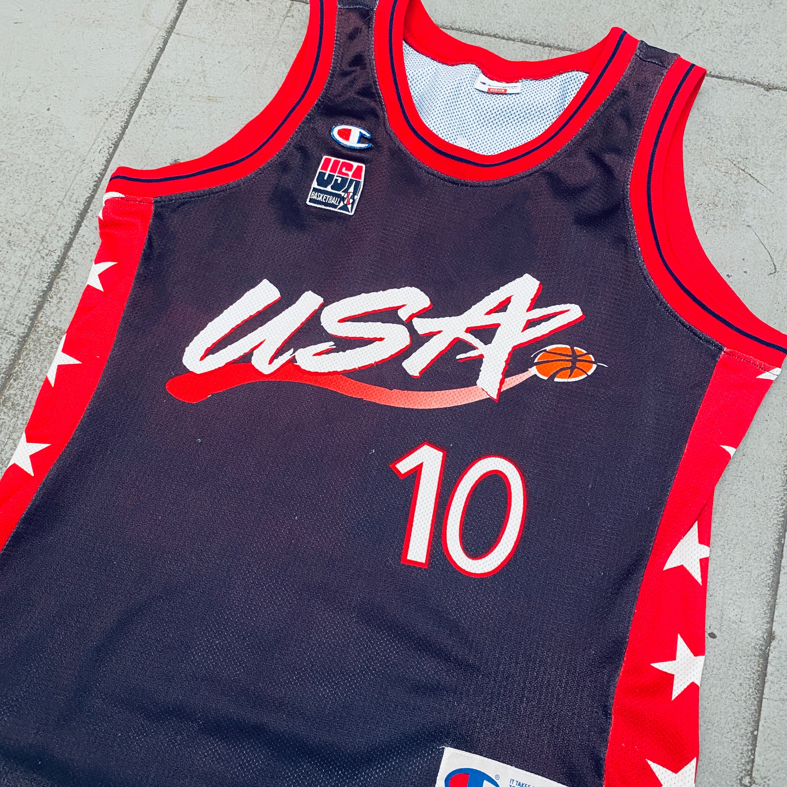 Official Team USA Reggie Miller 1996 Olympic Champion Basketball Jersey - Men's Authentic Replica - Perfect for NBA Fans & Sports Collectors - Game Day, Cosplay & Memorabilia Display