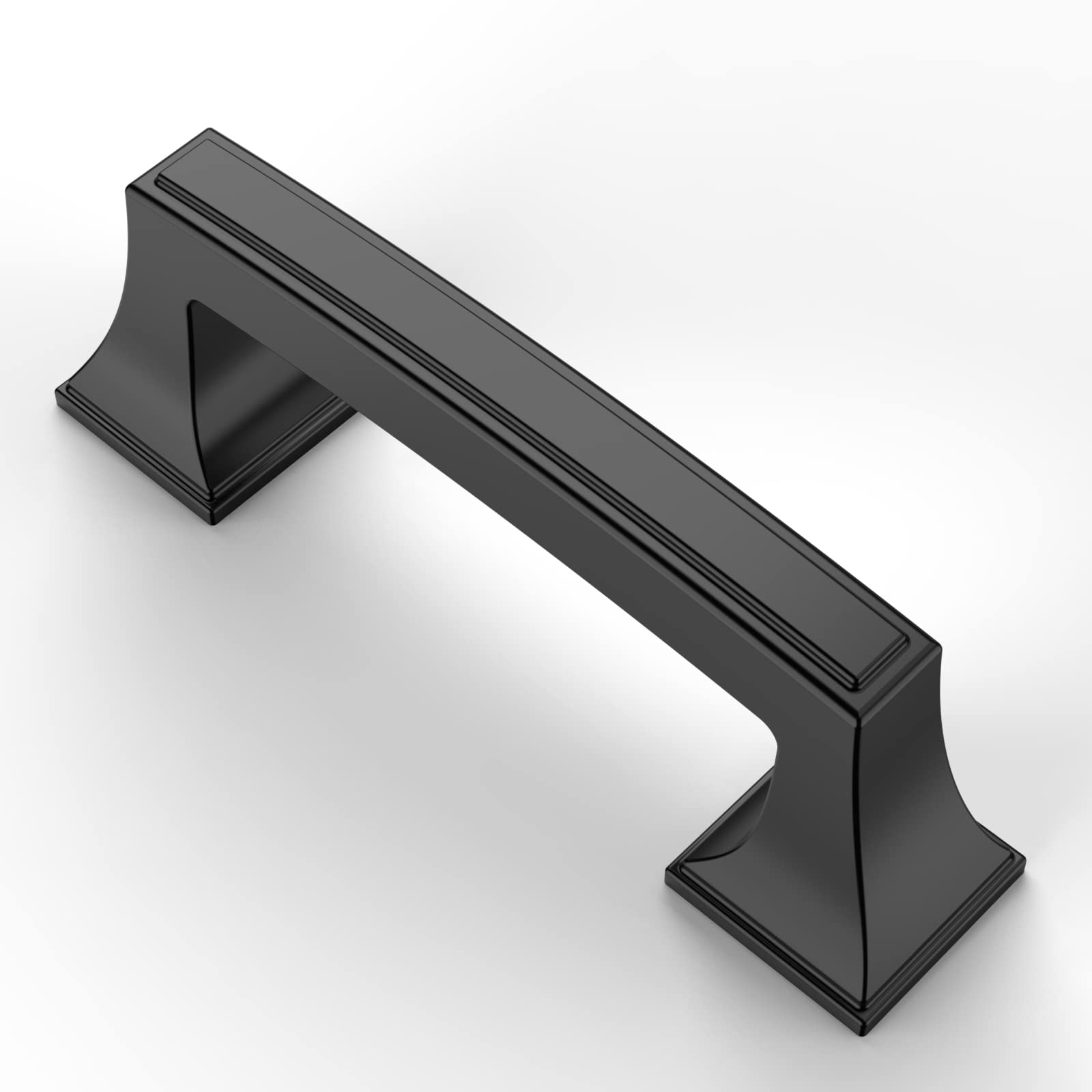 Asidrama 20 Pack 3 Inch (76mm) Matte Black Kitchen Cabinet Handles - Modern Cabinet Pulls & Drawer Handles for Kitchen, Bathroom, Dresser & Cupboard Hardware | Durable & Stylish Home Upgrade for Cabinets, Furniture & DIY Projects
