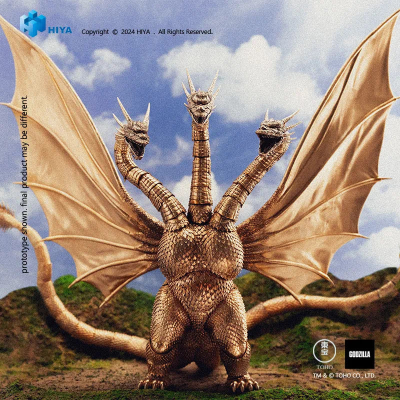 1/18 Scale HIYA 10-inch Godzilla vs. King Ghidorah Action Figure - Exquisite Collectible for Movie Fans & Display