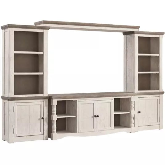 Havalance 4-Piece TV Stand Set with Storage Shelves - Modern Entertainment Center for Living Room, Bedroom & Home Theater Organization