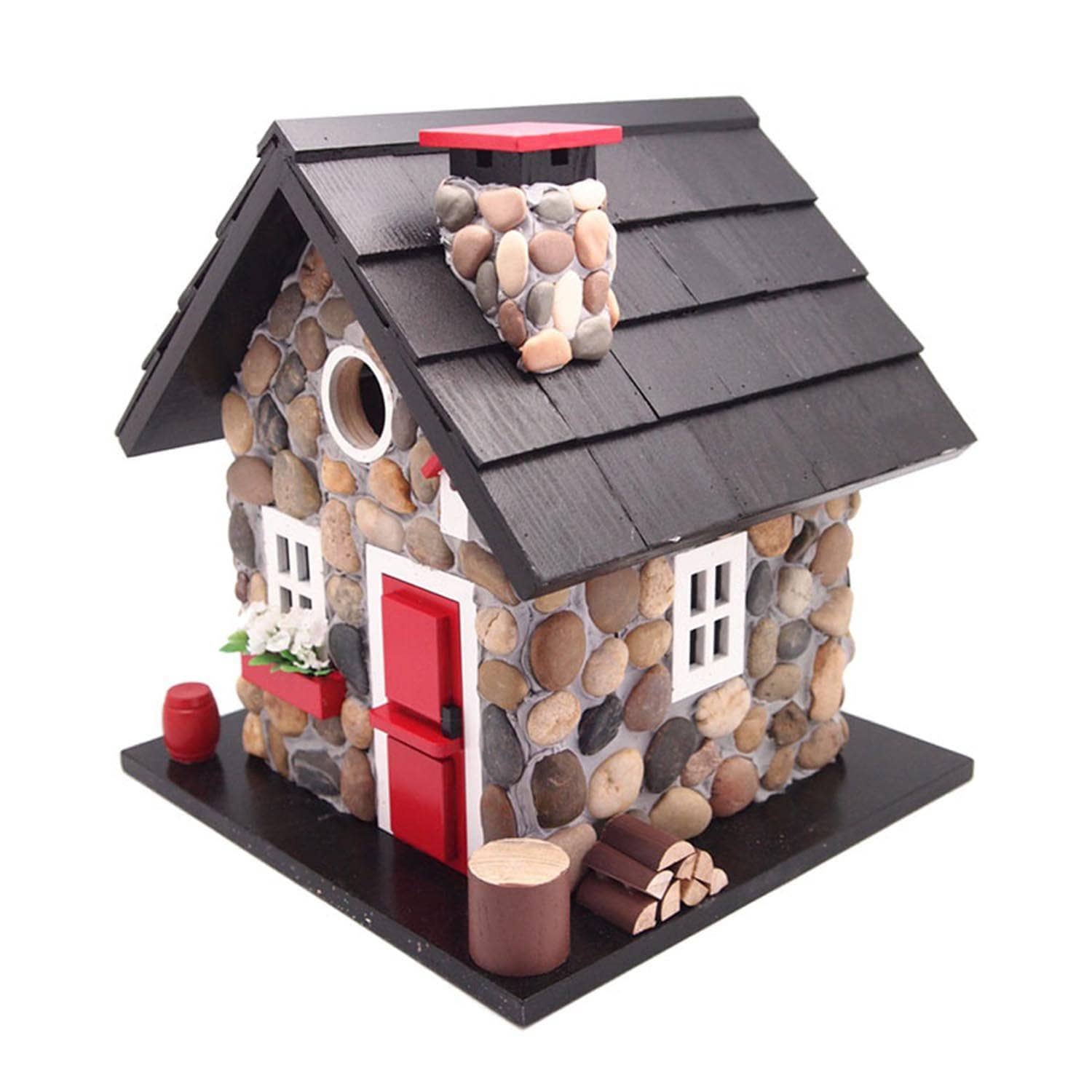 Handcrafted Wooden Birdhouse for Outdoor Garden Decor - Attract Birds to Your Backyard, Perfect for Patio, Yard, and Garden Use