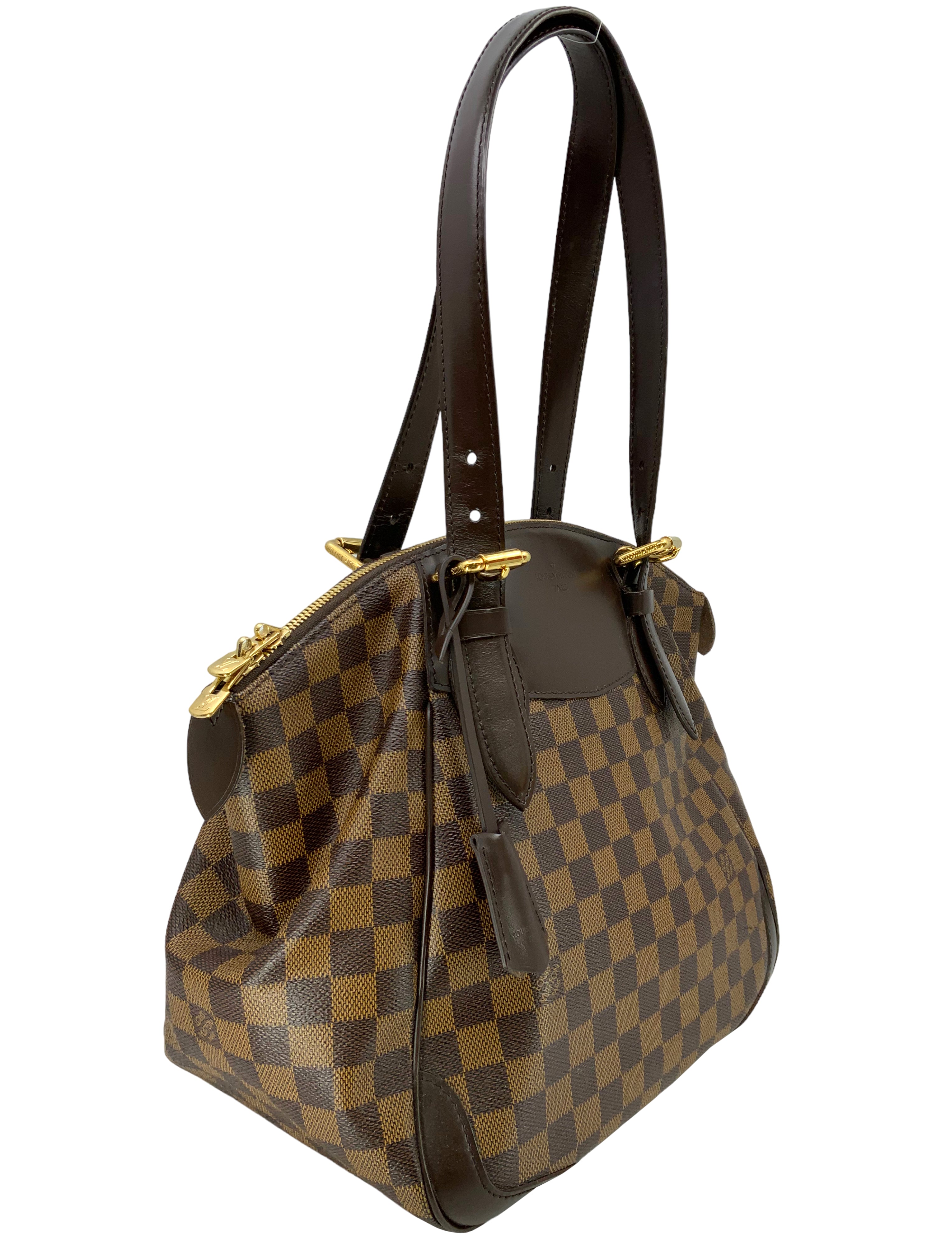 Authentic Louis Vuitton Damier Ebene Verona MM Shoulder Bag - Luxury Designer Handbag for Women | Perfect for Work, Travel & Everyday Use