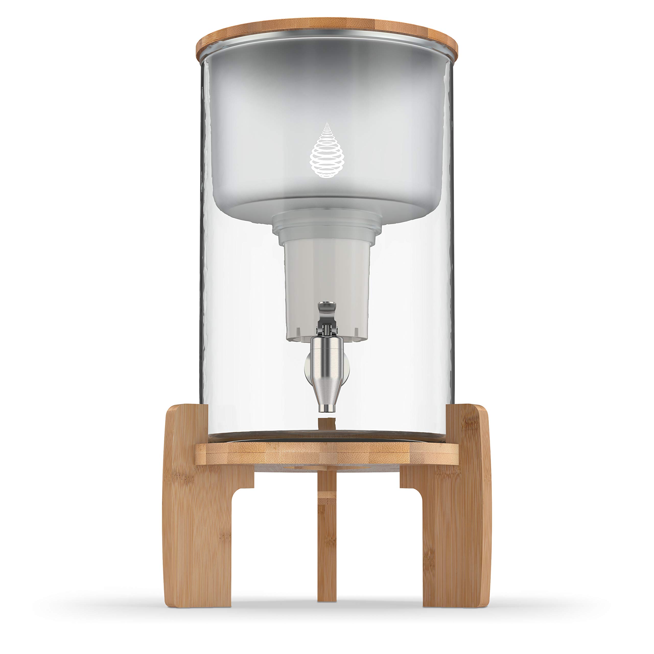 Alkaline Water Filter Pitcher with pH Recharge Technology - 8.5L/2.25 Gal Countertop Water Purifier System for Home & Office - High pH Drinking Water Filtration - Perfect for Kitchen, Office, Gym & Travel Use