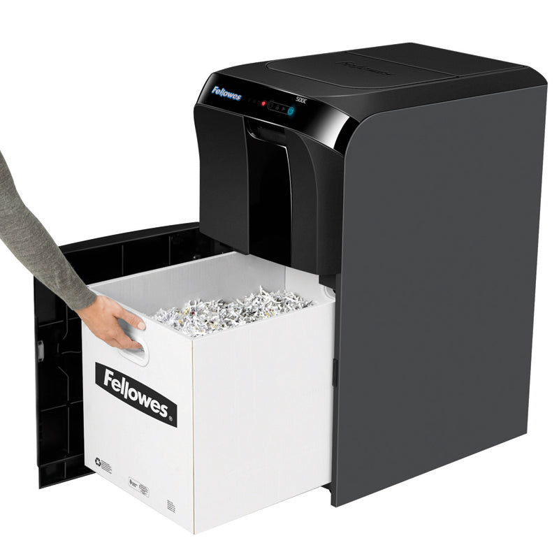 Automax 500c Auto Feed Continuous Duty Cross Cut Paper Shredder - 500 Sheet Capacity for Office & Home Use | Secure Document Destruction for Confidential Files & Bulk Shredding Needs