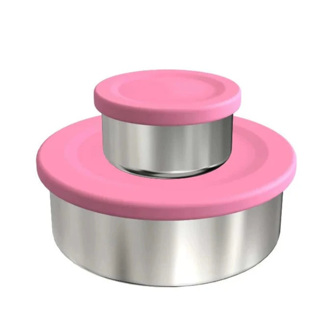 Ecococoon Stainless Steel Snack Container with Lid - BPA-Free, Leak-Proof Food Storage Box for Kids & Adults - Perfect for School Lunches, Office Snacks, Picnics & Travel (Rose Gold)