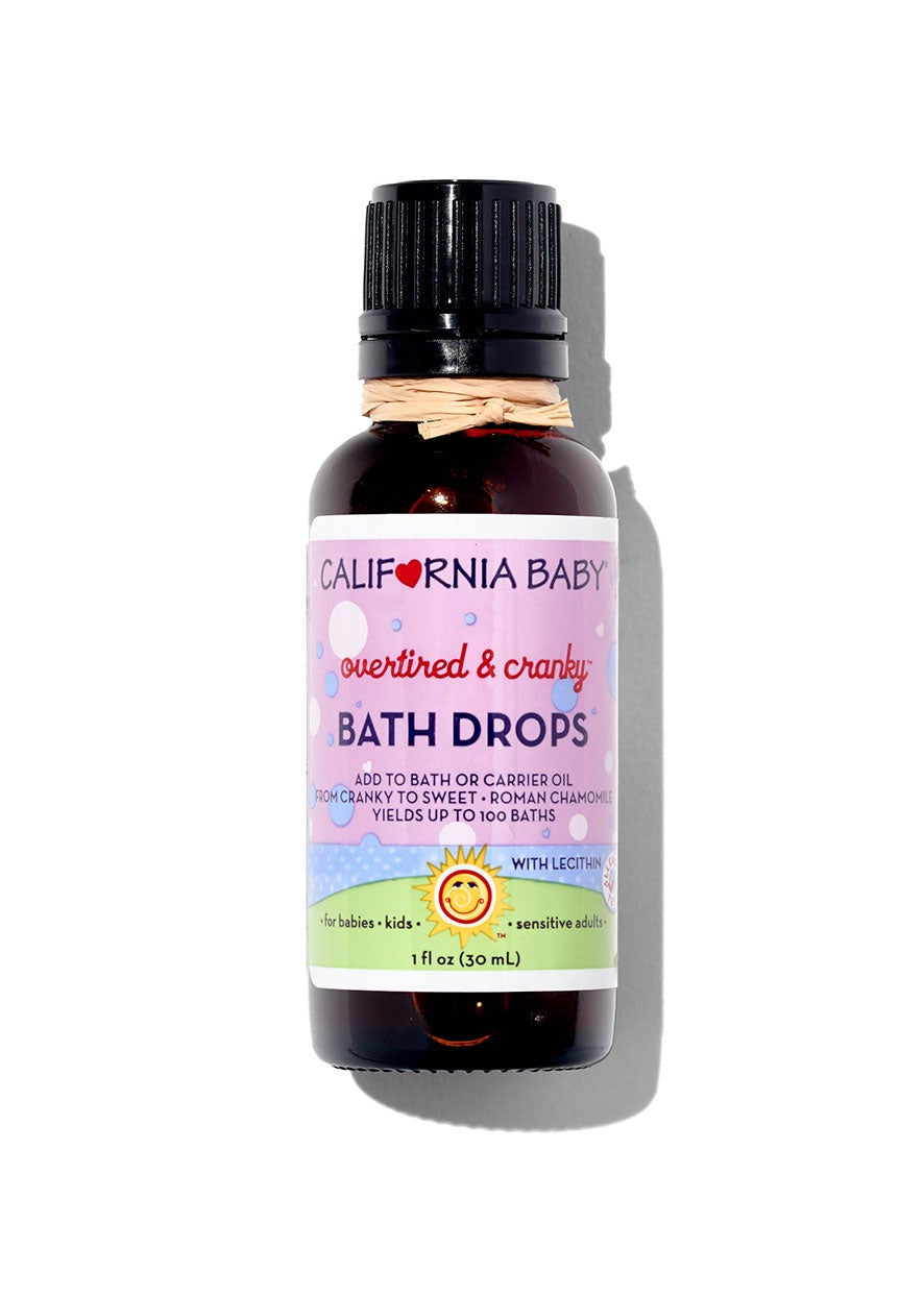 Overtired & Cranky™ Bath Drops - Relaxing Lavender & Chamomile Essential Oil Bath Soak for Stress Relief & Better Sleep - Perfect for Evening Baths & Self-Care Routines