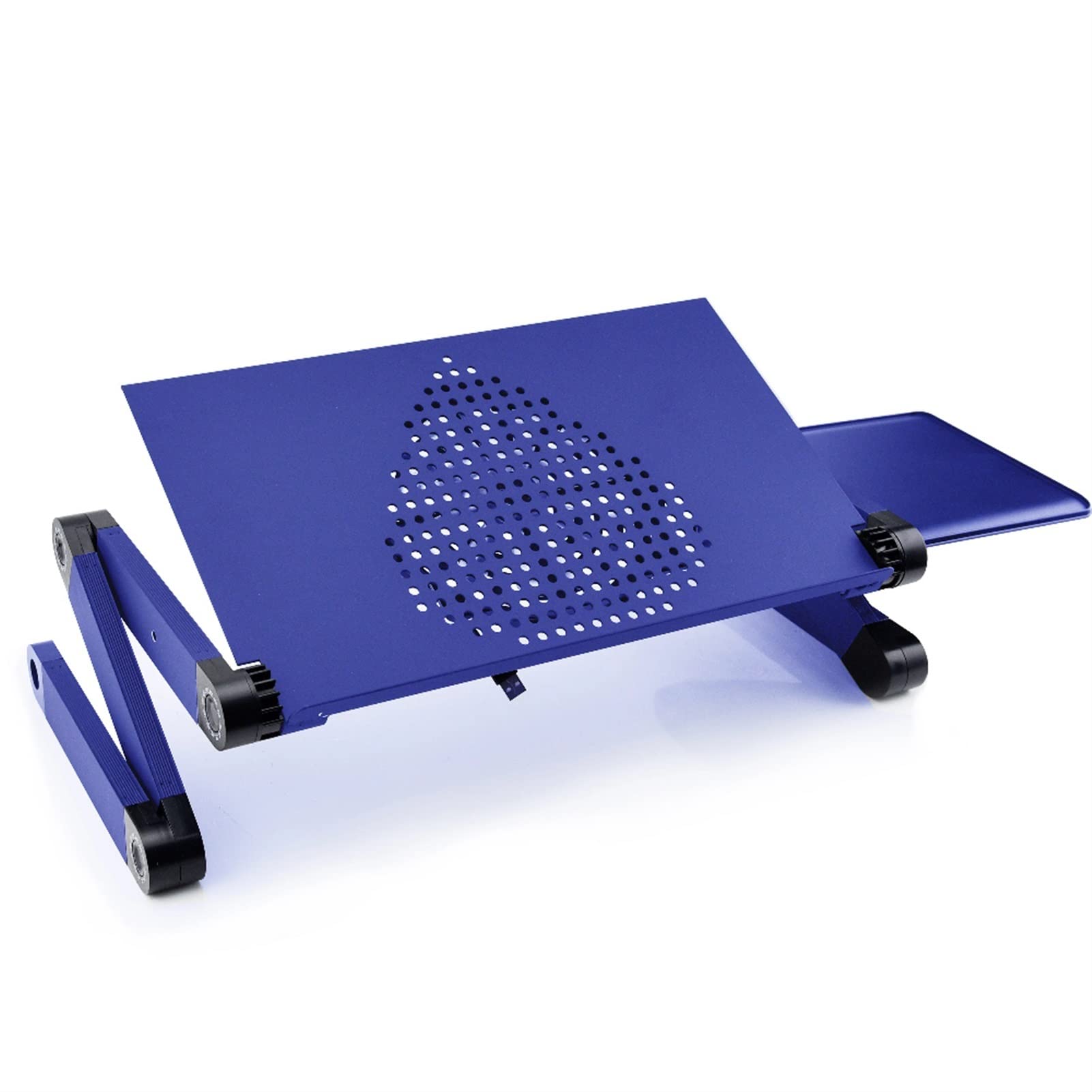 XDYQP Adjustable Lap Desk for Laptop - Ergonomic Portable Laptop Table with USB Cooling Fan, Bed Tray for Sofa & Office Use (Blue) - Perfect for Working, Studying & Gaming in Bed or Couch