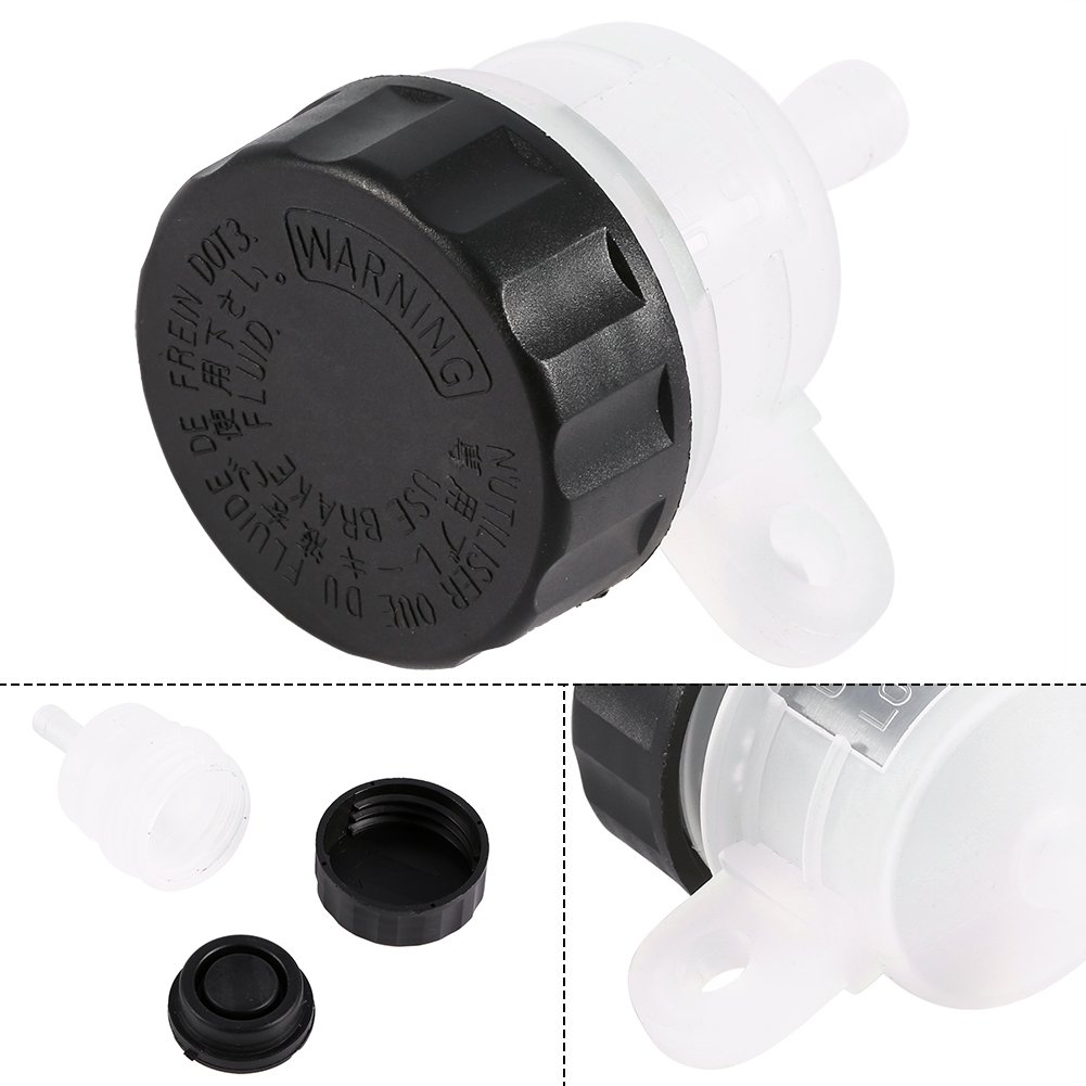Motorcycle Rear Brake Master Cylinder Oil Cup - Brake Fluid Reservoir Replacement for Honda, Yamaha, Kawasaki - Perfect for Off-Road, Cruiser & Sport Bike Maintenance