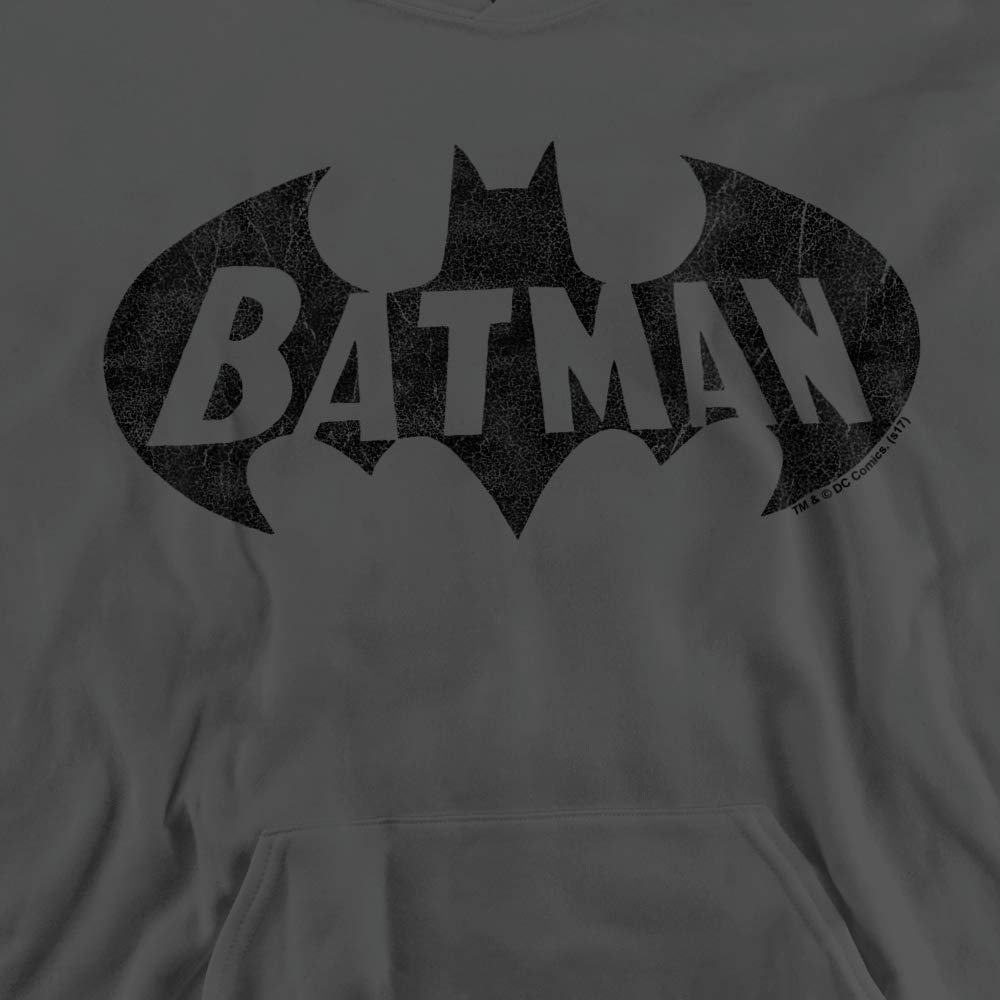 Trevco Batman Crackle Bat Unisex Youth Pullover Hoodie - Superhero Costume & Casual Wear for Kids & Teens