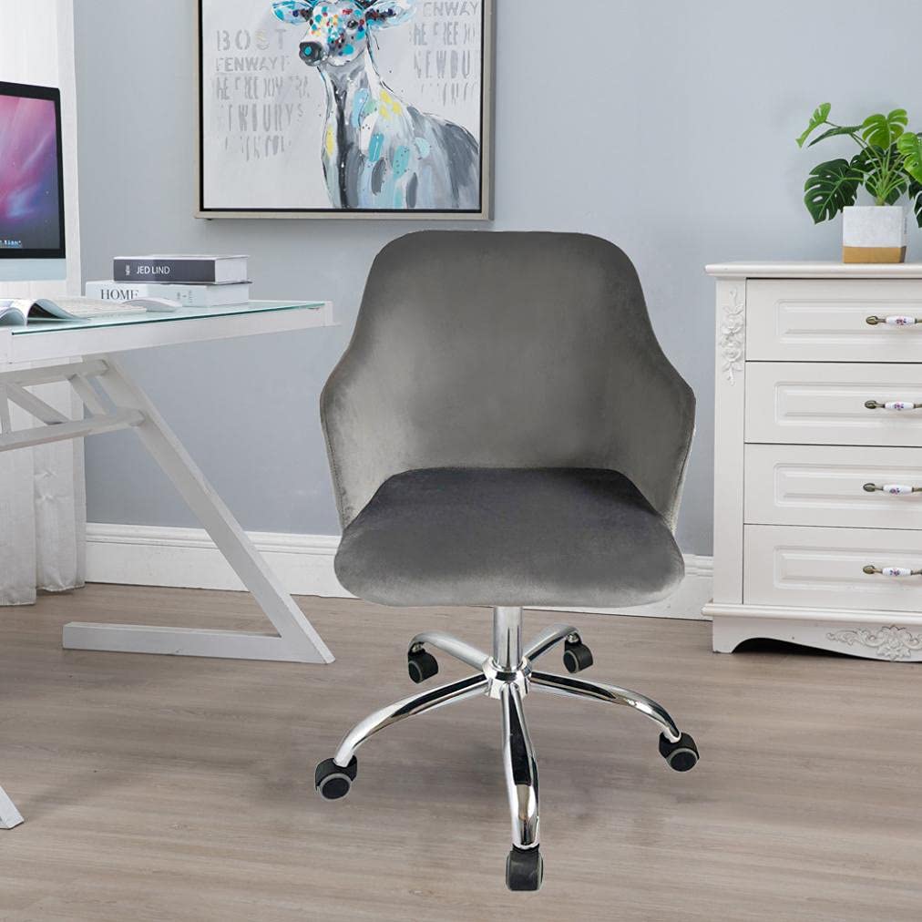 DSVF 360° Swivel Ergonomic Office Chair - Adjustable Height Rolling Computer Desk Chair with Soft Seat - Nordic Style Modern Design for Home Office, Gaming & Study - Executive Task Chair for Comfortable Workspace
