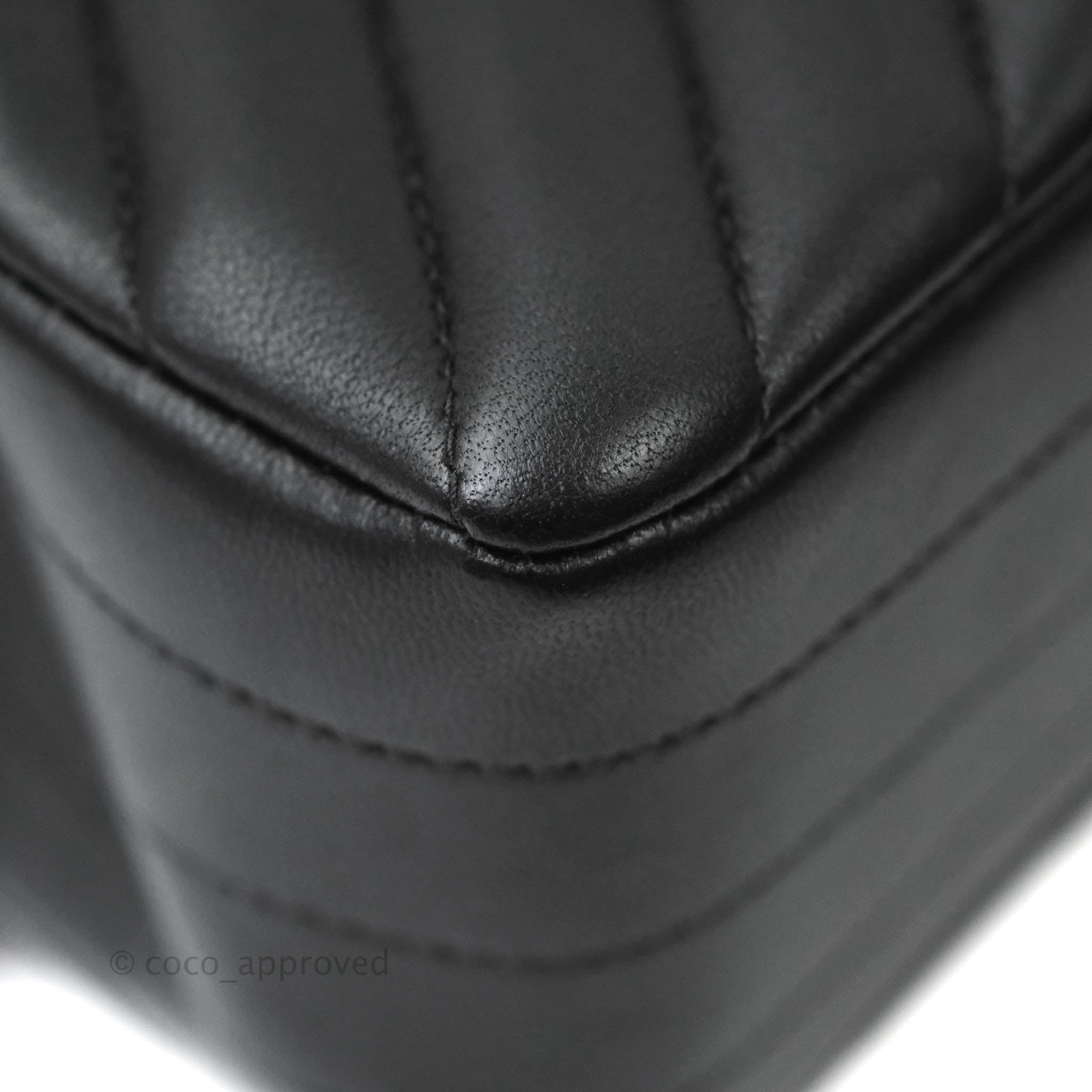 Chanel Classic Chevron Small Medium Double Flap Bag - Black Lambskin Leather with Gold Hardware | Luxury Handbag for Women, Perfect for Parties, Dates & Everyday Elegance