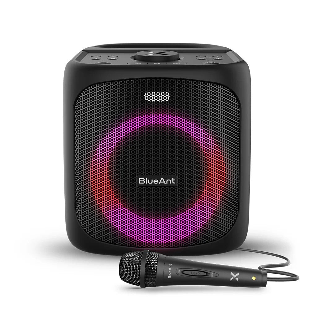 BlueAnt X4 Portable 50W Bluetooth Party Speaker - Wireless Outdoor Speaker with Powerful Bass, IPX5 Waterproof, 20H Playtime for Pool Parties, Beach, Camping & Backyard Gatherings