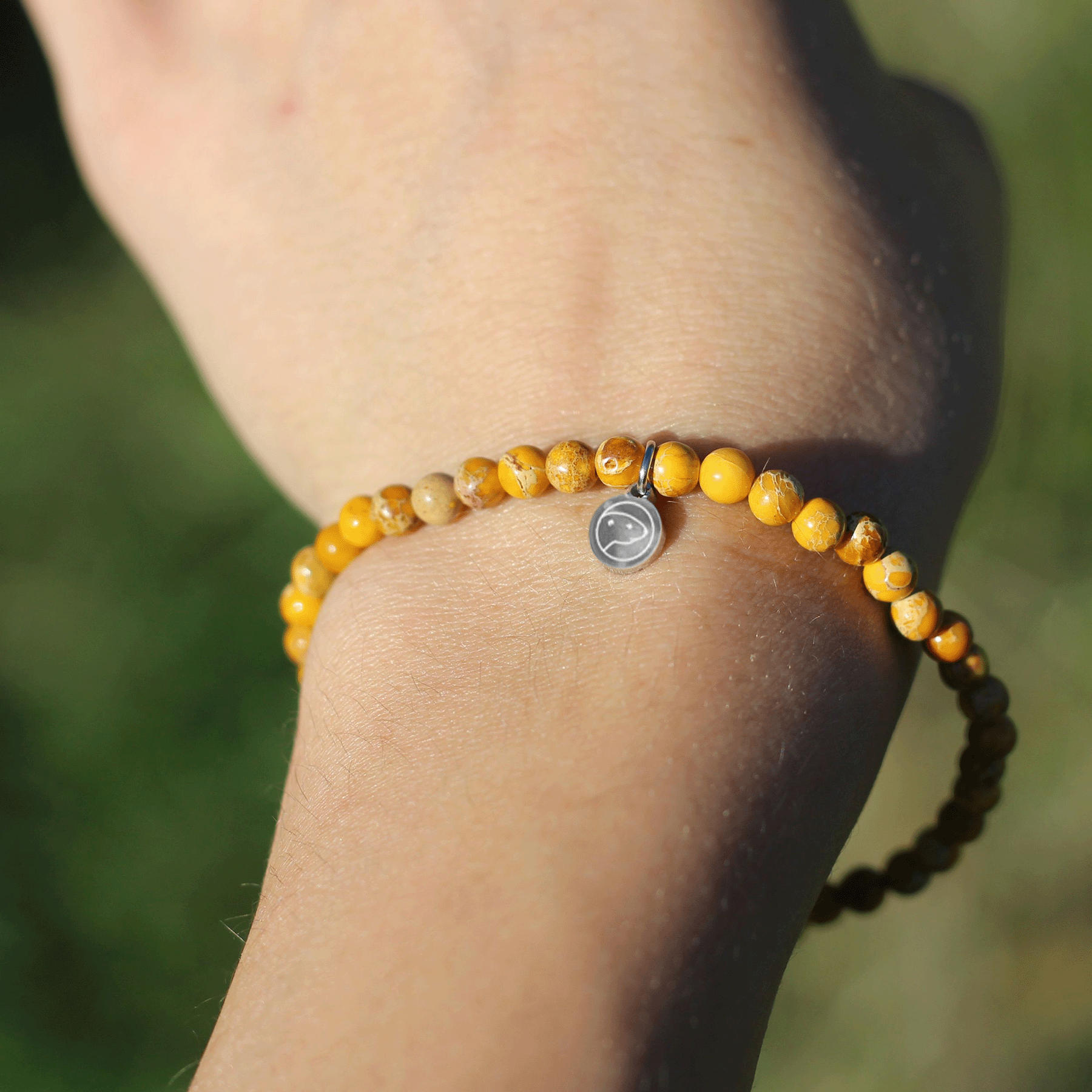 Yellow Emperor Bracelet Mini - Authentic Chinese Feng Shui Jewelry for Wealth & Protection | Perfect for Meditation, Gifts & Spiritual Healing
