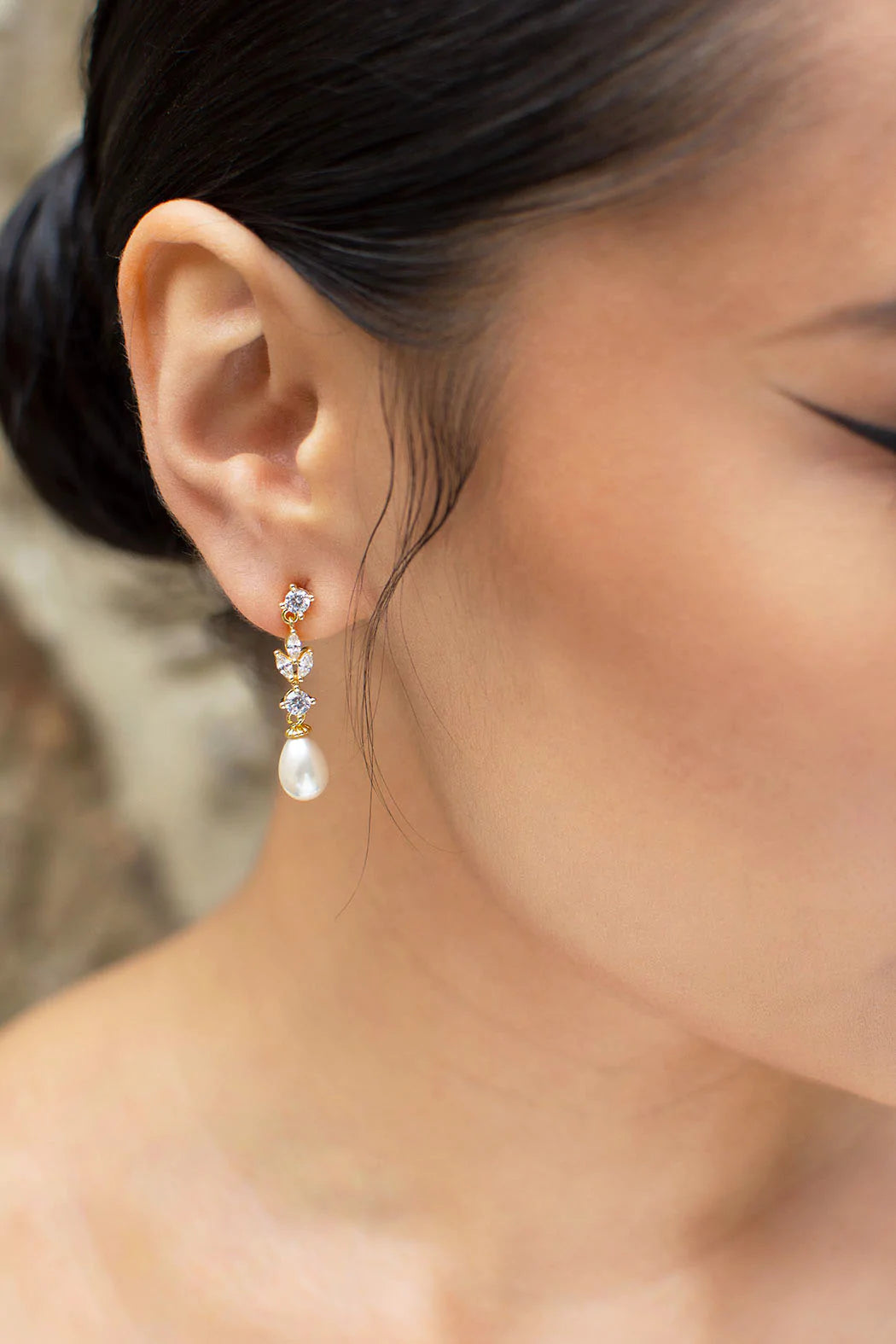 Tara Pearl Earrings for Women – Elegant Freshwater Pearl Stud Earrings – Perfect for Weddings, Parties & Everyday Wear