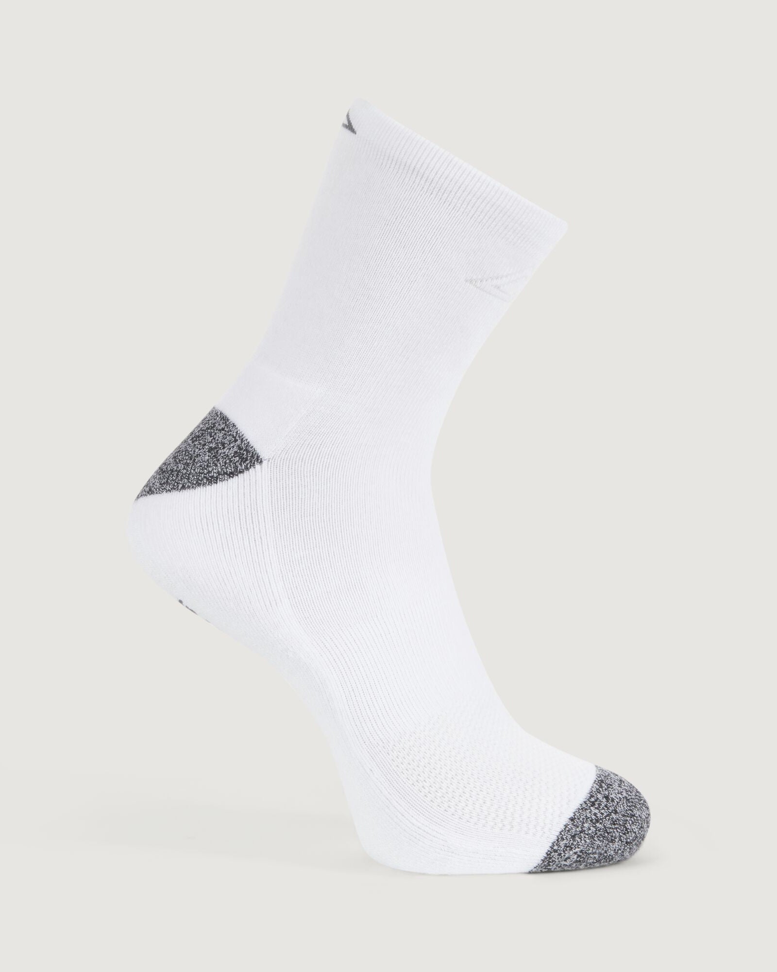 Accion driMOTION Quarter Crew Socks 2-Pack - Moisture-Wicking Athletic Socks for Men & Women - Black/White - Perfect for Running, Gym & Everyday Wear
