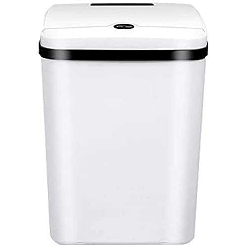 RenminRoad Smart Trash Can with Automatic Sensor Lid - USB Rechargeable Motion Sensing Garbage Bin for Kitchen, Bathroom, Bedroom & Toilet | Touchless Waste Bin with LED Light for Home & Office Use