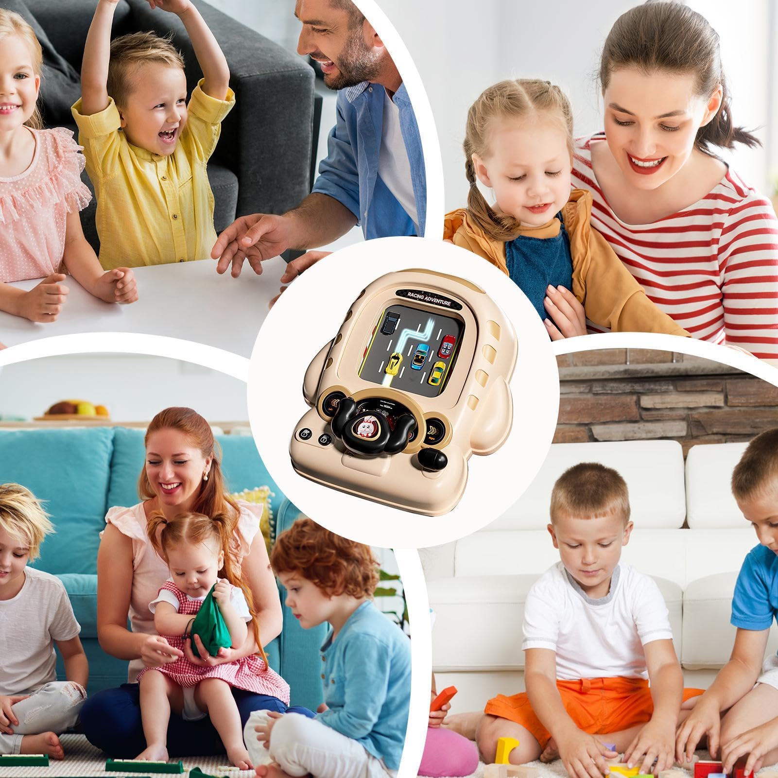 Realistic Electric Simulation Steering Wheel Toy for Kids - Electronic Adventure Escape Game with Sound Effects - Car Driving Simulator & Role Play Toy | Perfect for Pretend Play, Birthday Gifts, and Early Learning Development