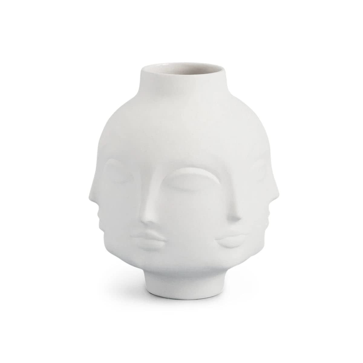 Jonathan Adler Muse Vase - Dora Maar White Ceramic Home Decor - Perfect for Modern Living Room, Wedding Centerpiece & Luxury Gift Idea