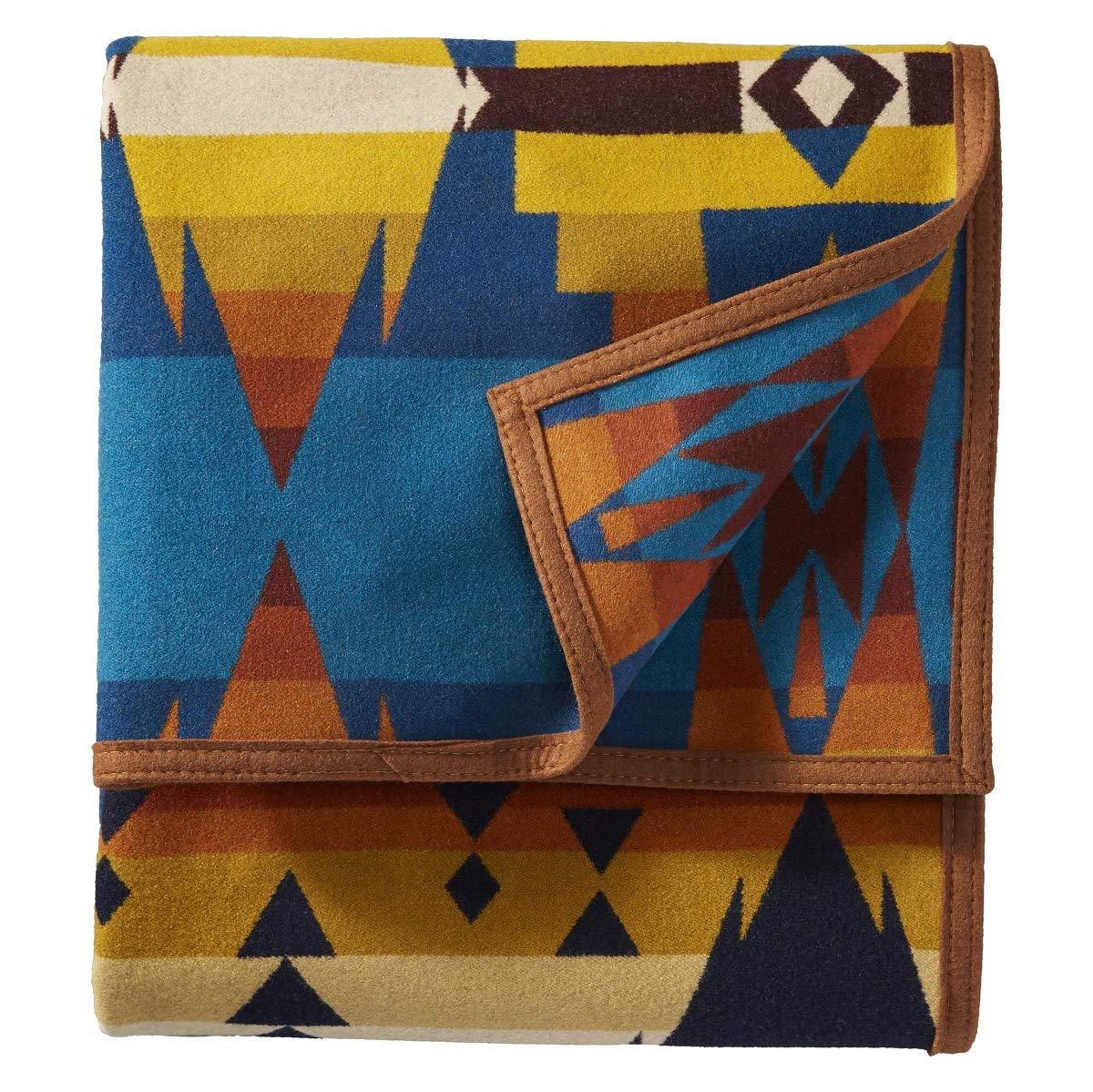 PENDLETON Siskiyou Jacquard Blanket Robe - Soft Plaid Wool Blend for Cozy Home & Outdoor Use - Perfect for Lounging, Camping, and Gifts