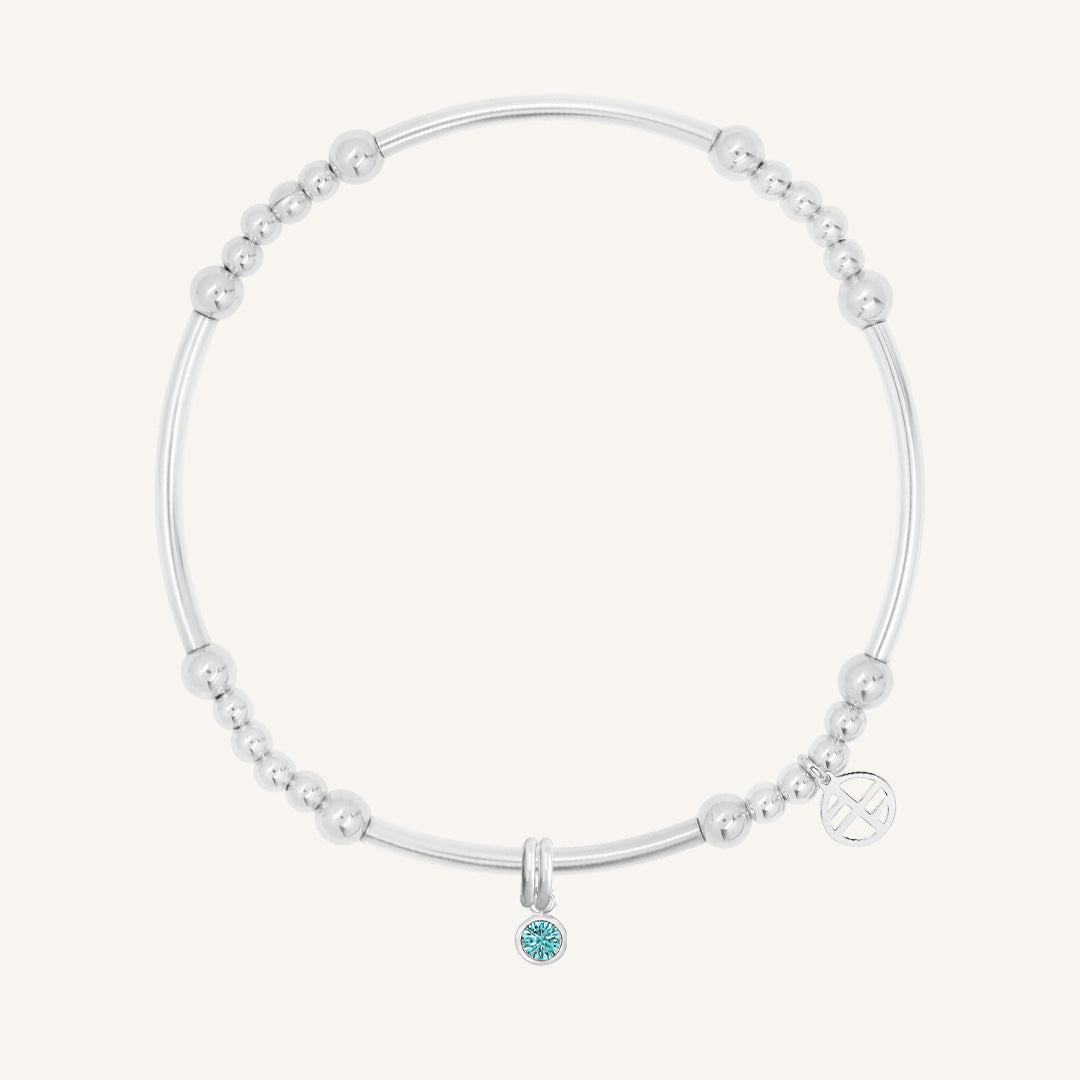 Birthstone Bracelet for Women - Personalized Aura Crystal Jewelry for Gifts, Healing & Spiritual Energy - Perfect for Birthdays, Anniversaries & Meditation